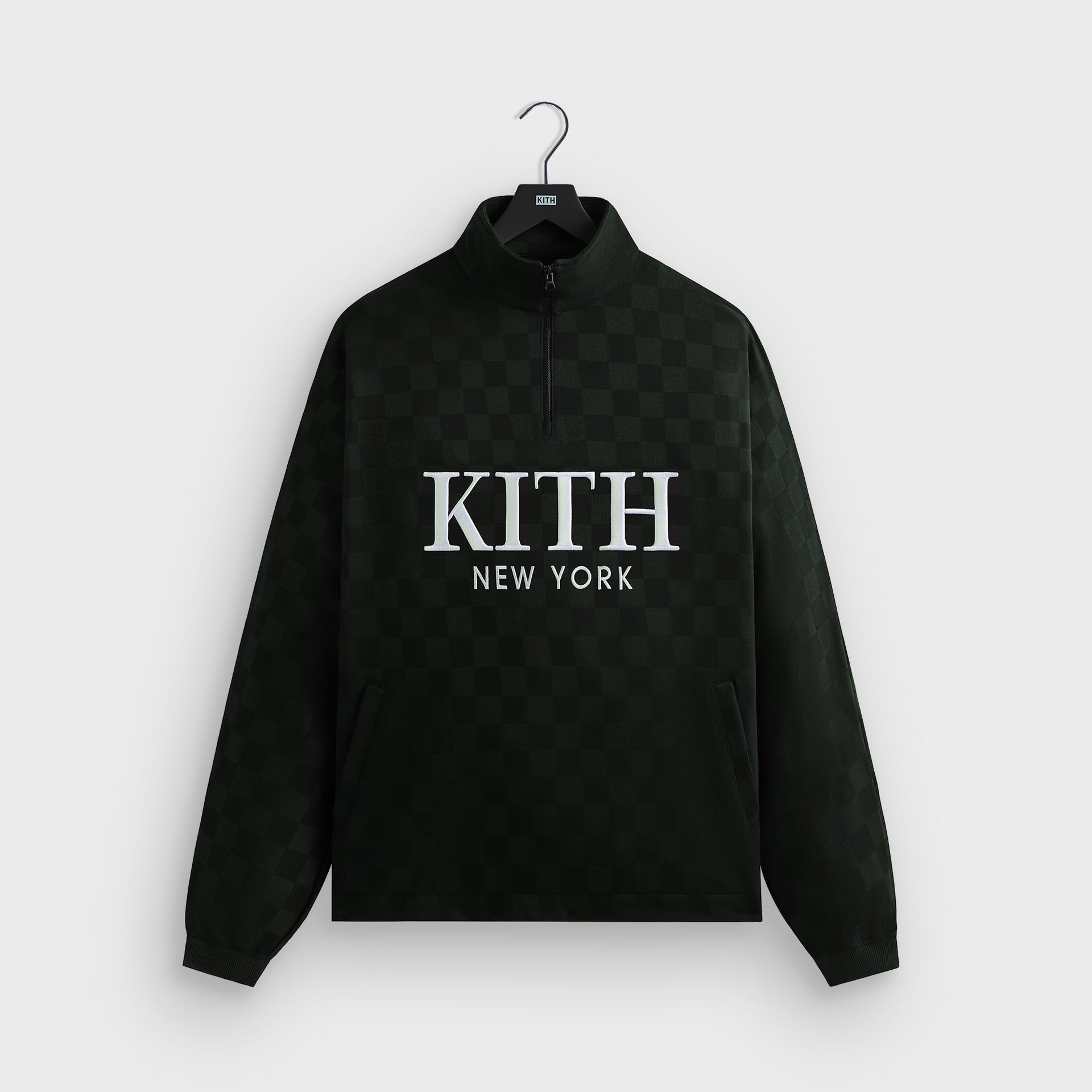 Kith Double Weave Davis Quarter Zip Pullover - Stadium