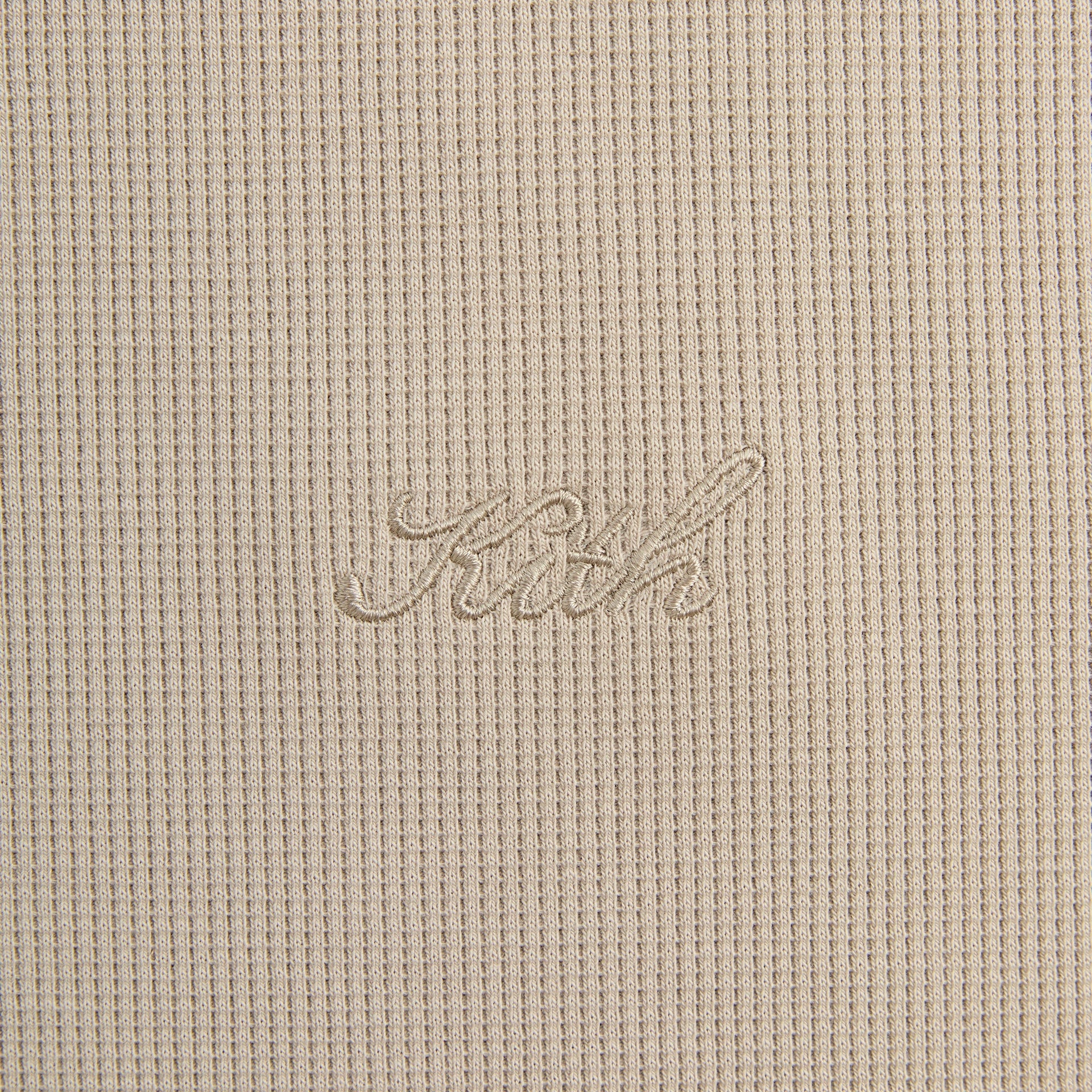 Kith Micro Waffle Colby Pullover - Plaster