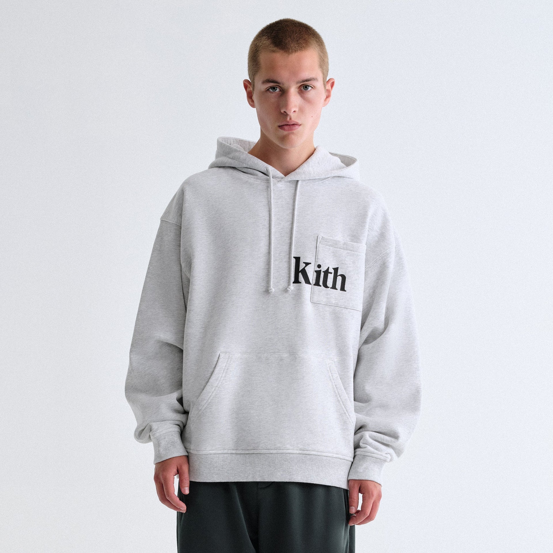 Kith Quinn Hoodie - Light Heather Grey