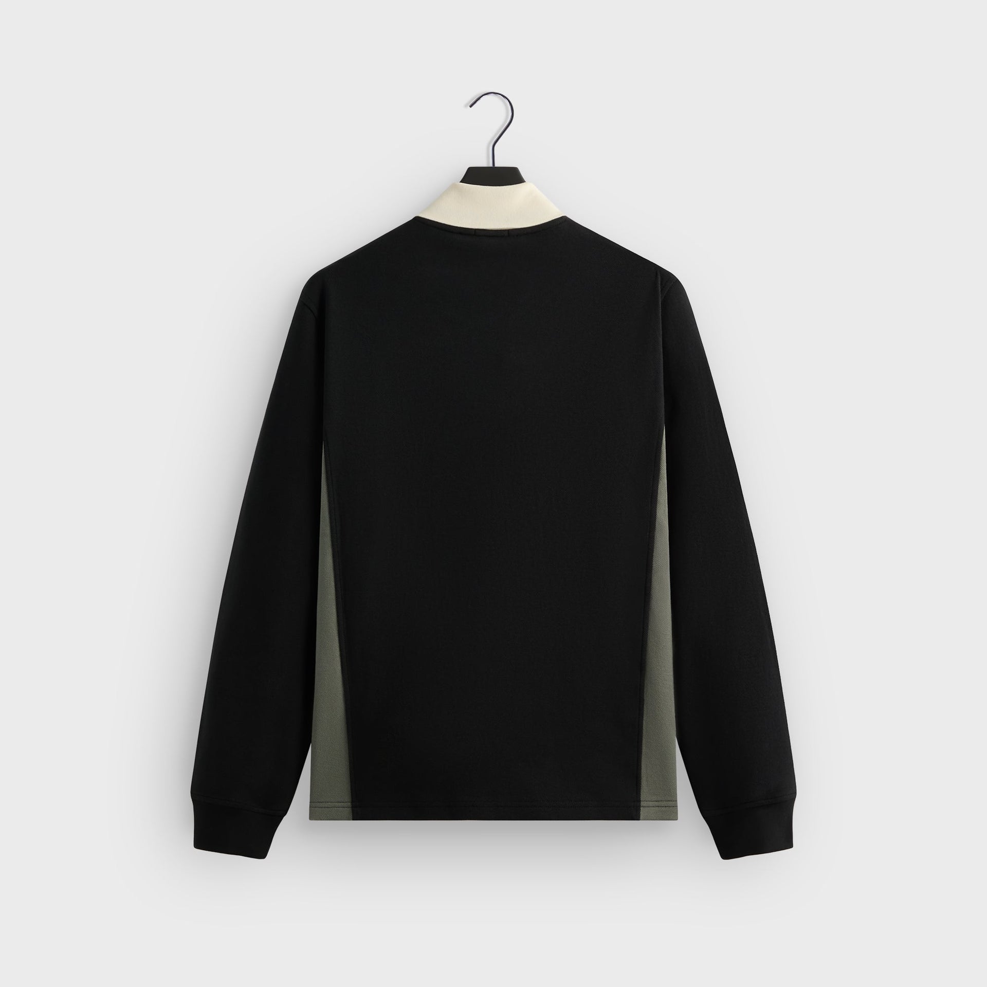 Kith Pique Long Sleeve Tap Polo - Black