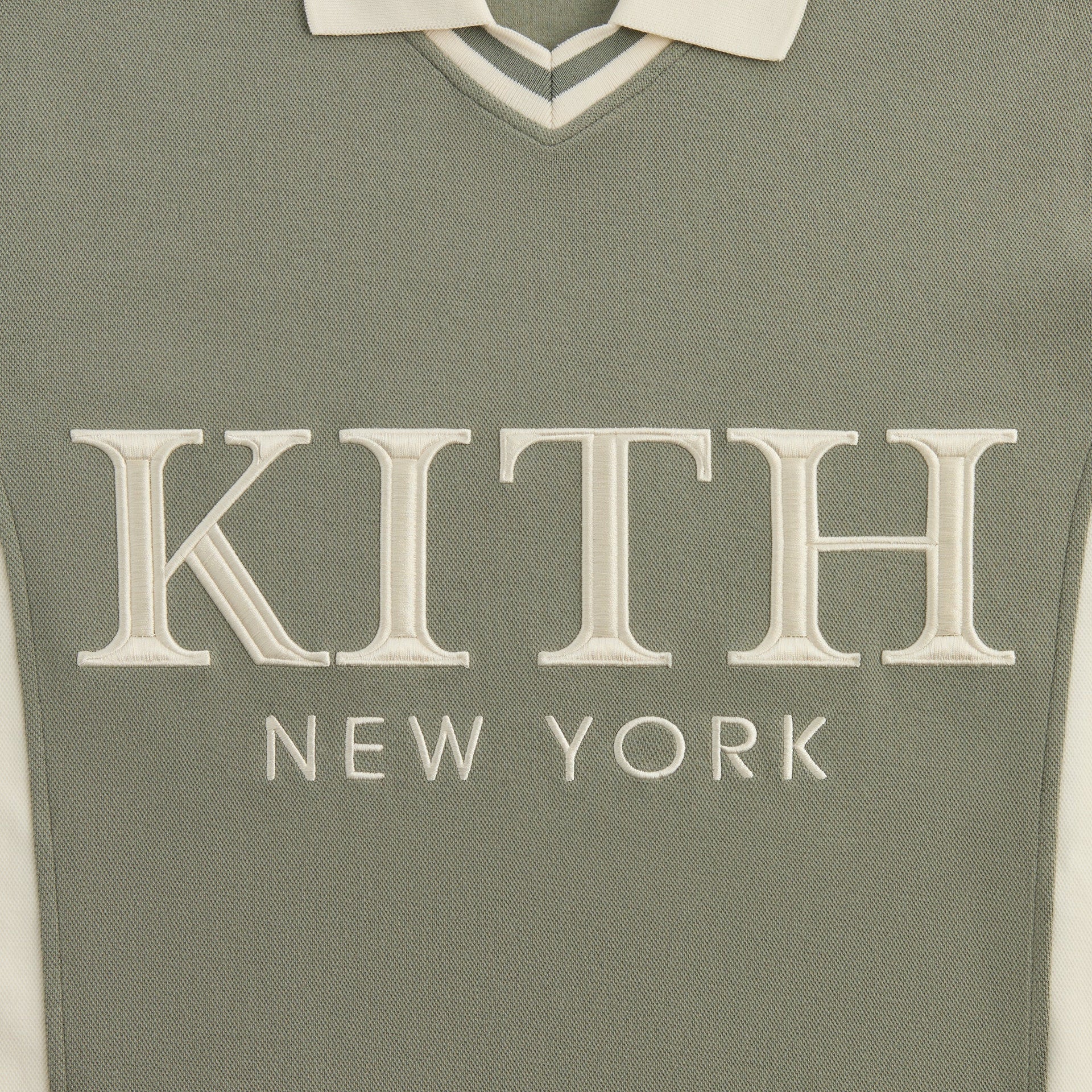 Kith Pique Long Sleeve Tap Polo - Scene
