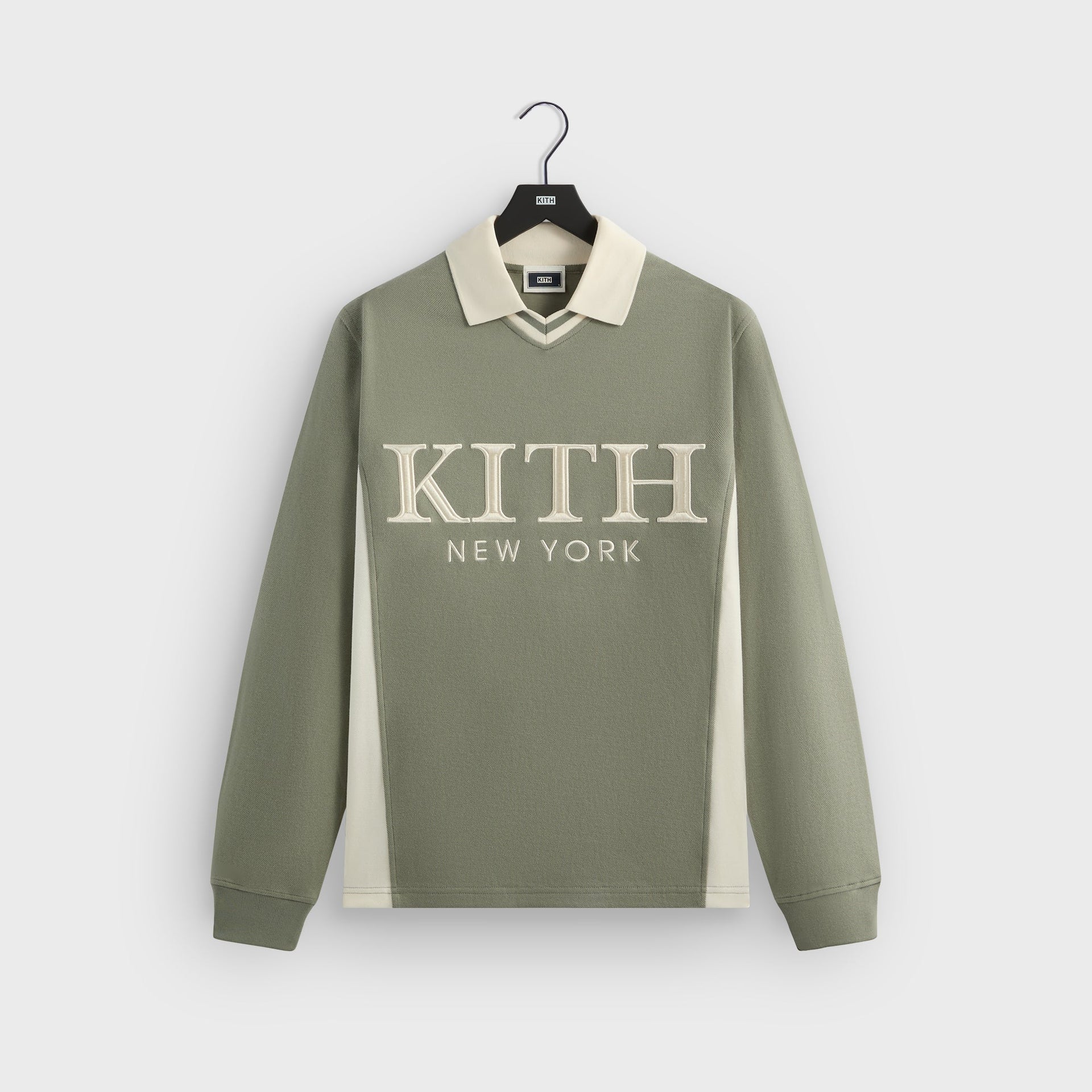 Kith Pique Long Sleeve Tap Polo - Scene