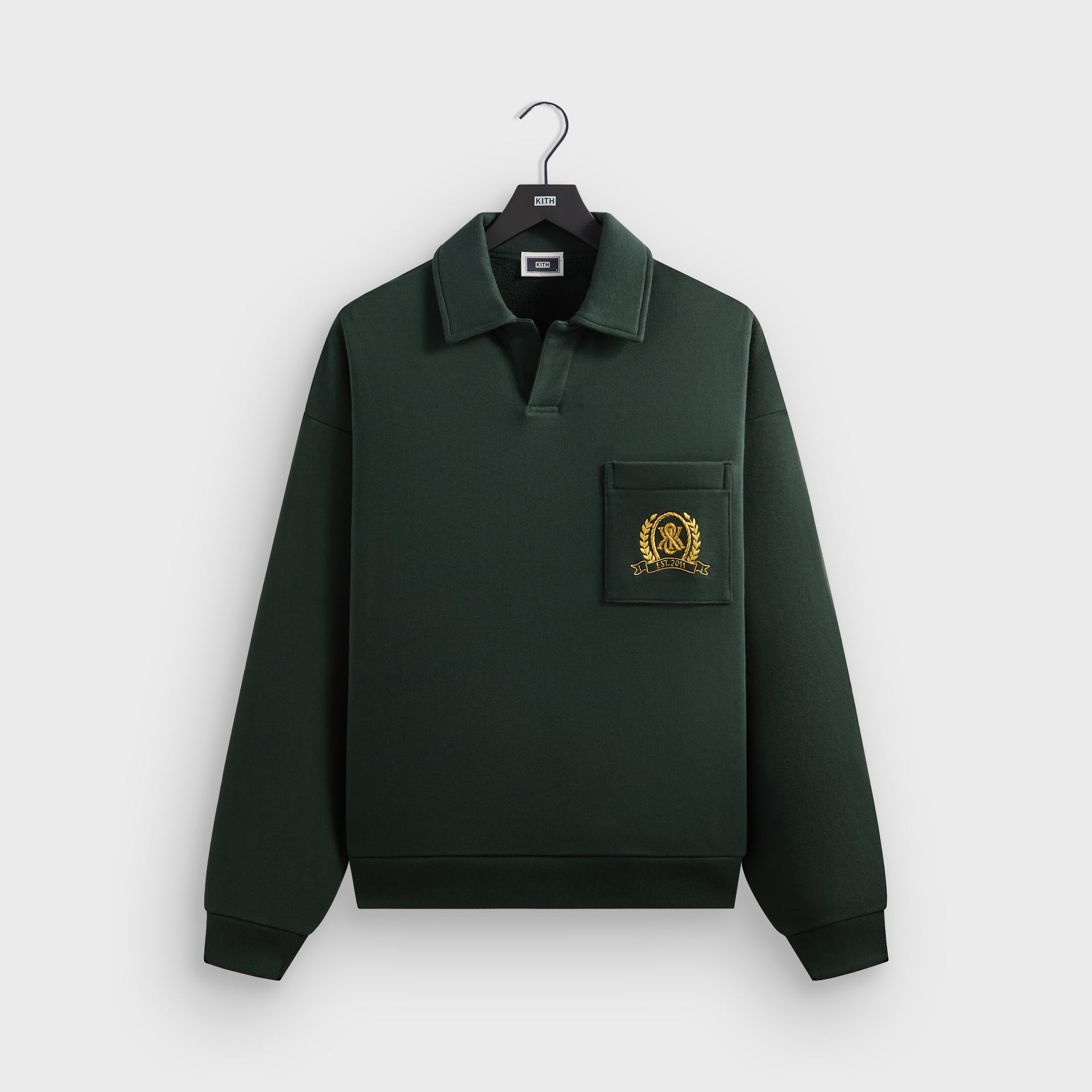Kith & Kin Crest Gilded Crest Collared Rugby - Stadium