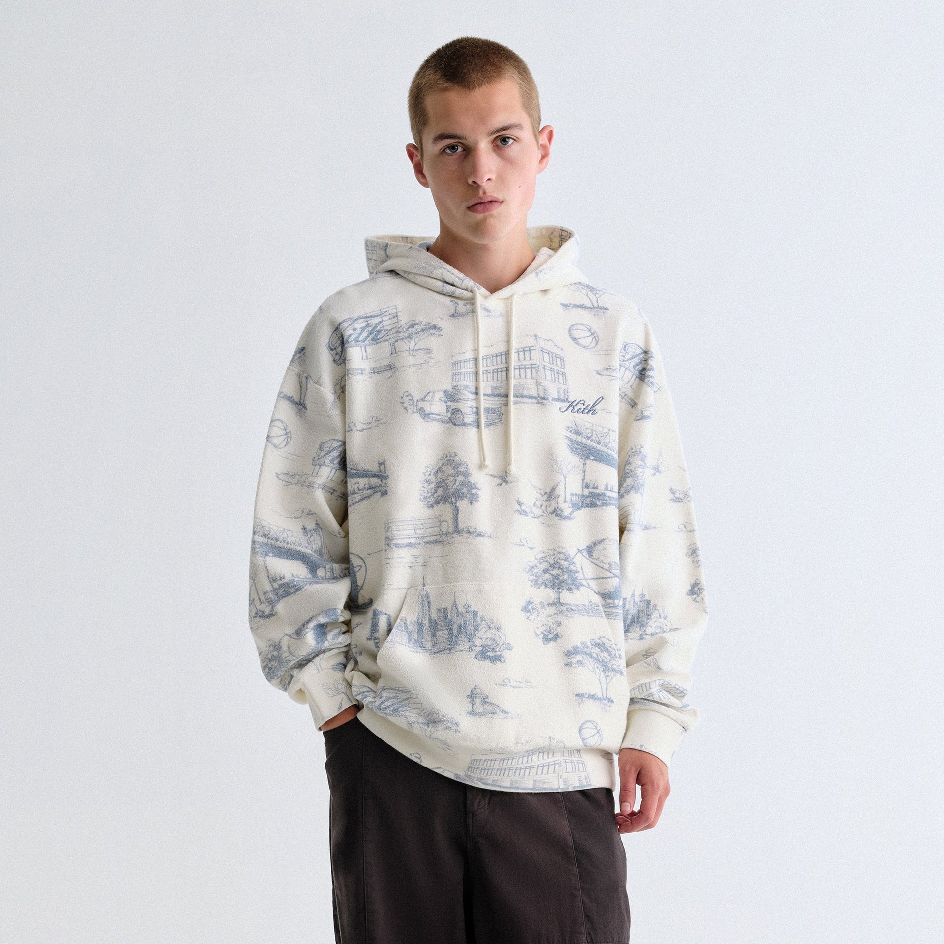 Kith New York Toile Nelson Hoodie - Sandrift