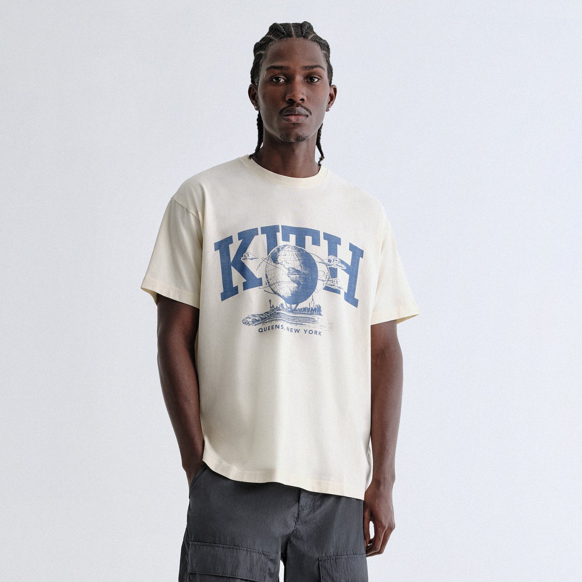 Kith & Kin Queens Unisphere Vintage Tee - Sandrift