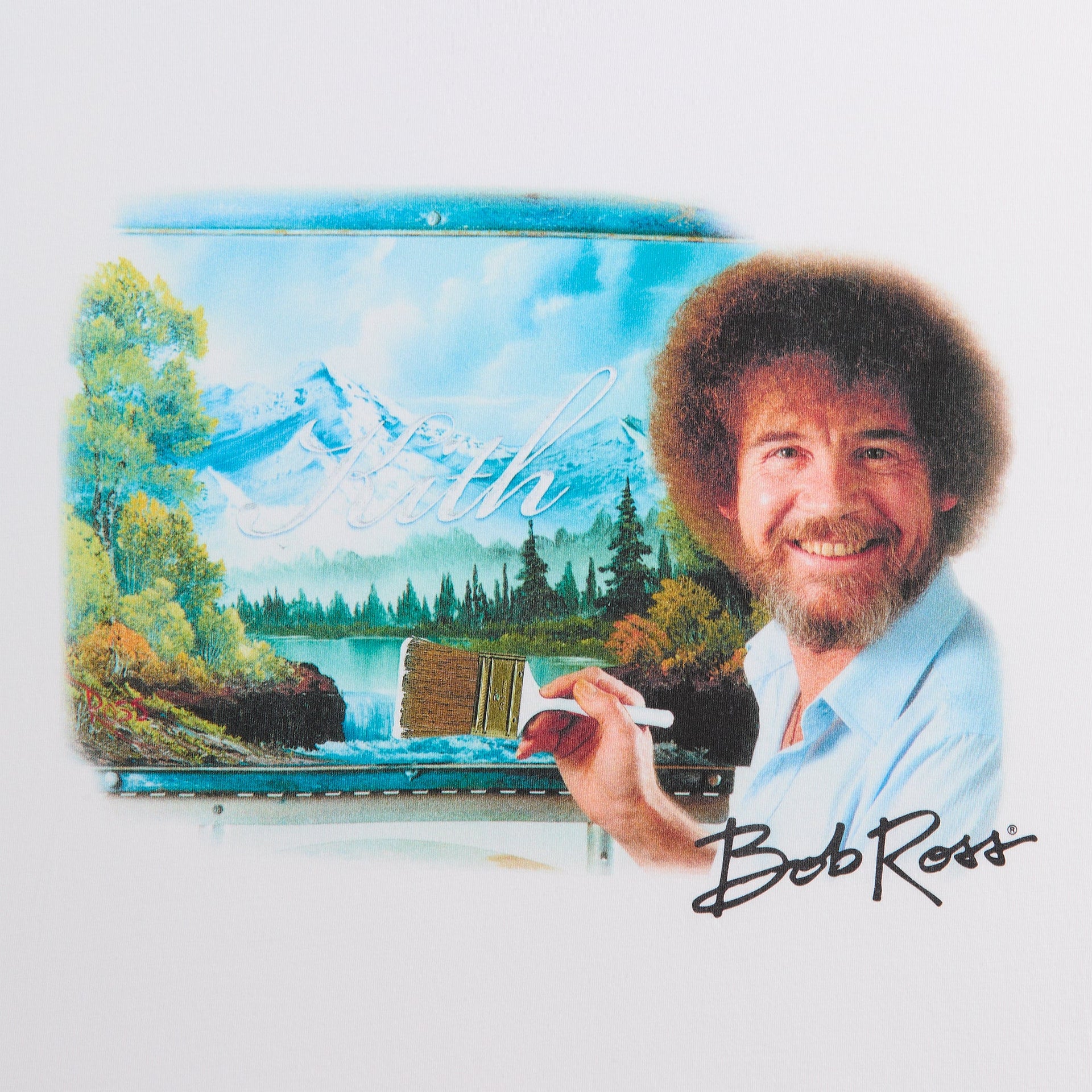 Kith for Bob Ross Portrait Tee - White