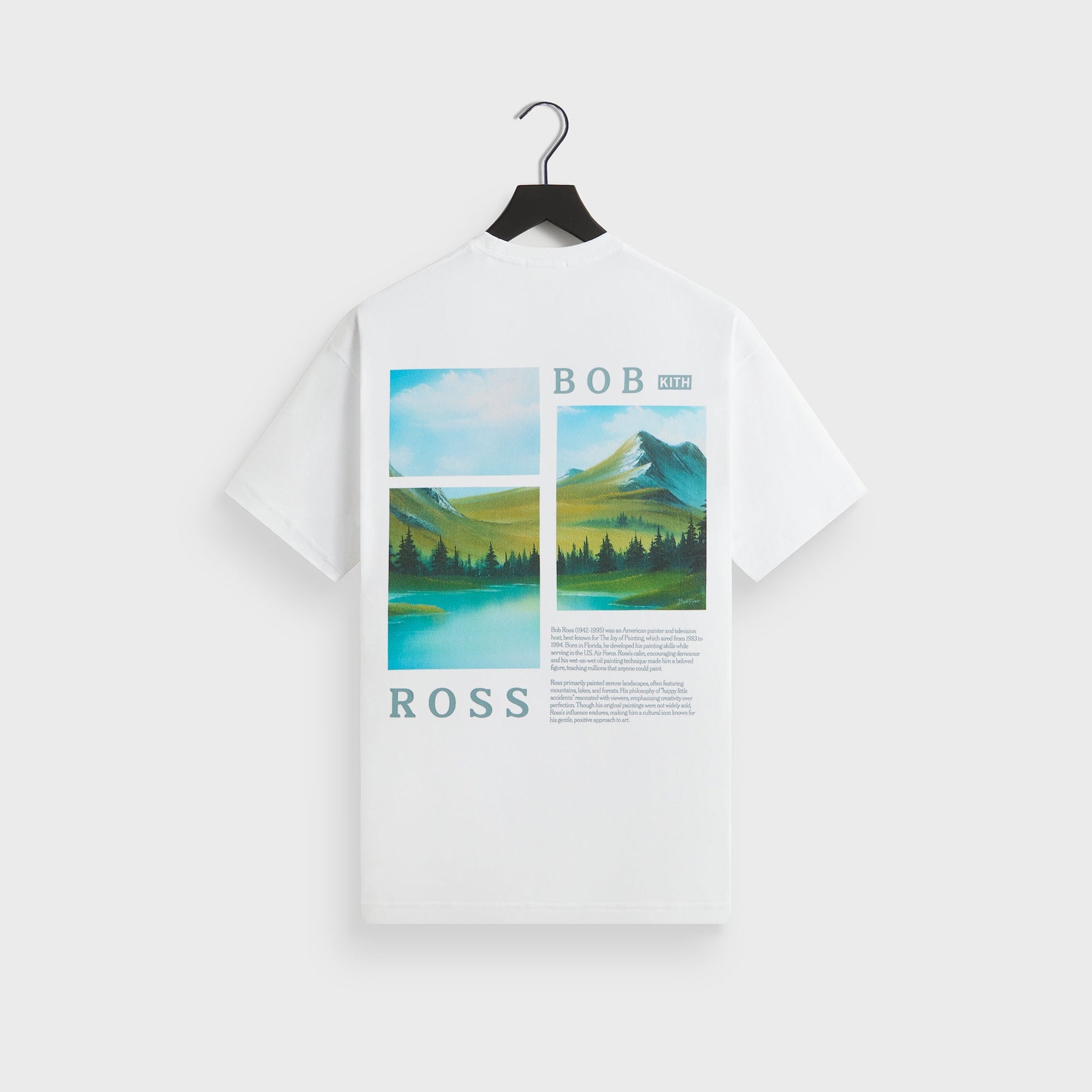 Kith for Bob Ross Artist Bio Vintage Pocket Tee - White