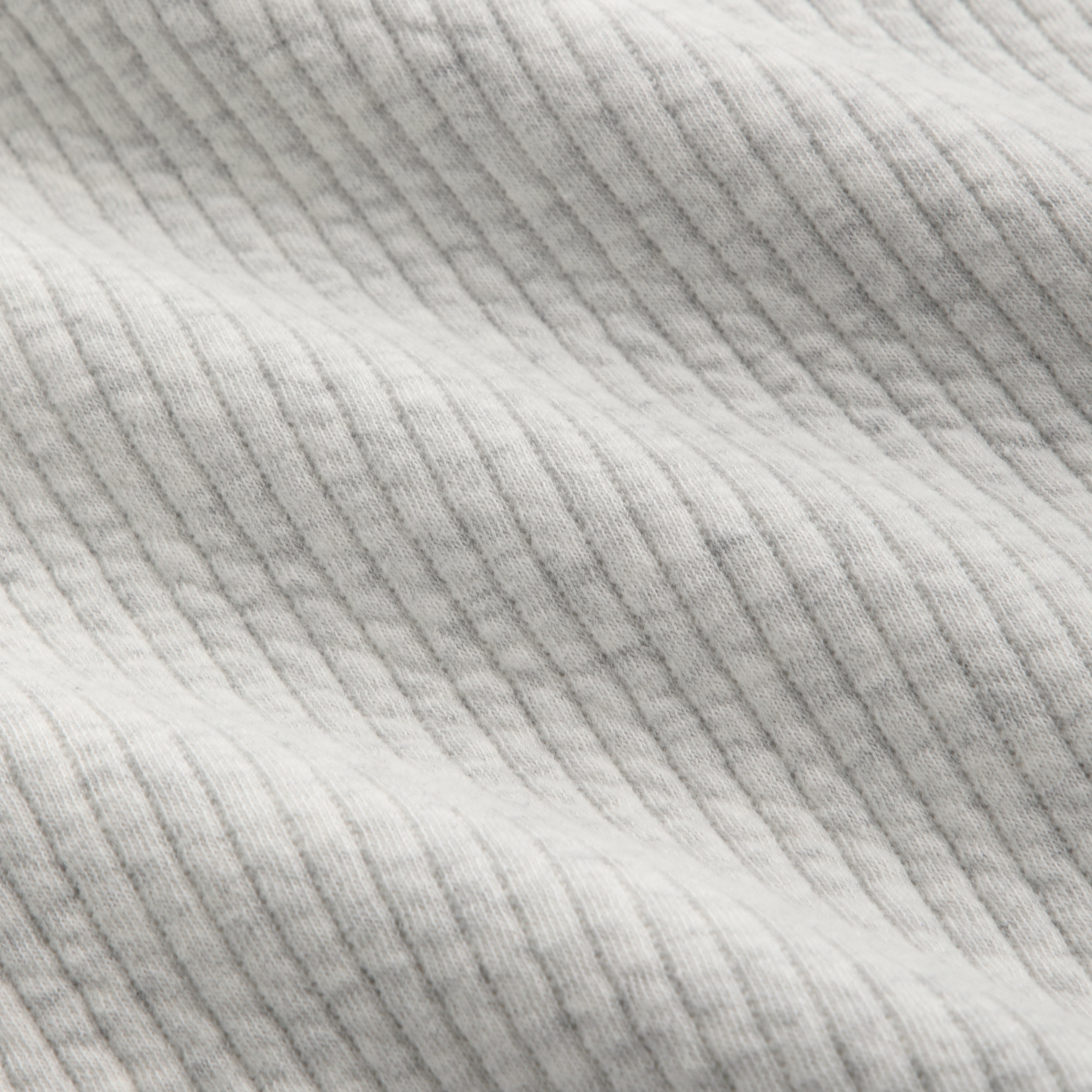 Kith Striped Interlock Ginza Shirt Jacket - Light Heather Grey
