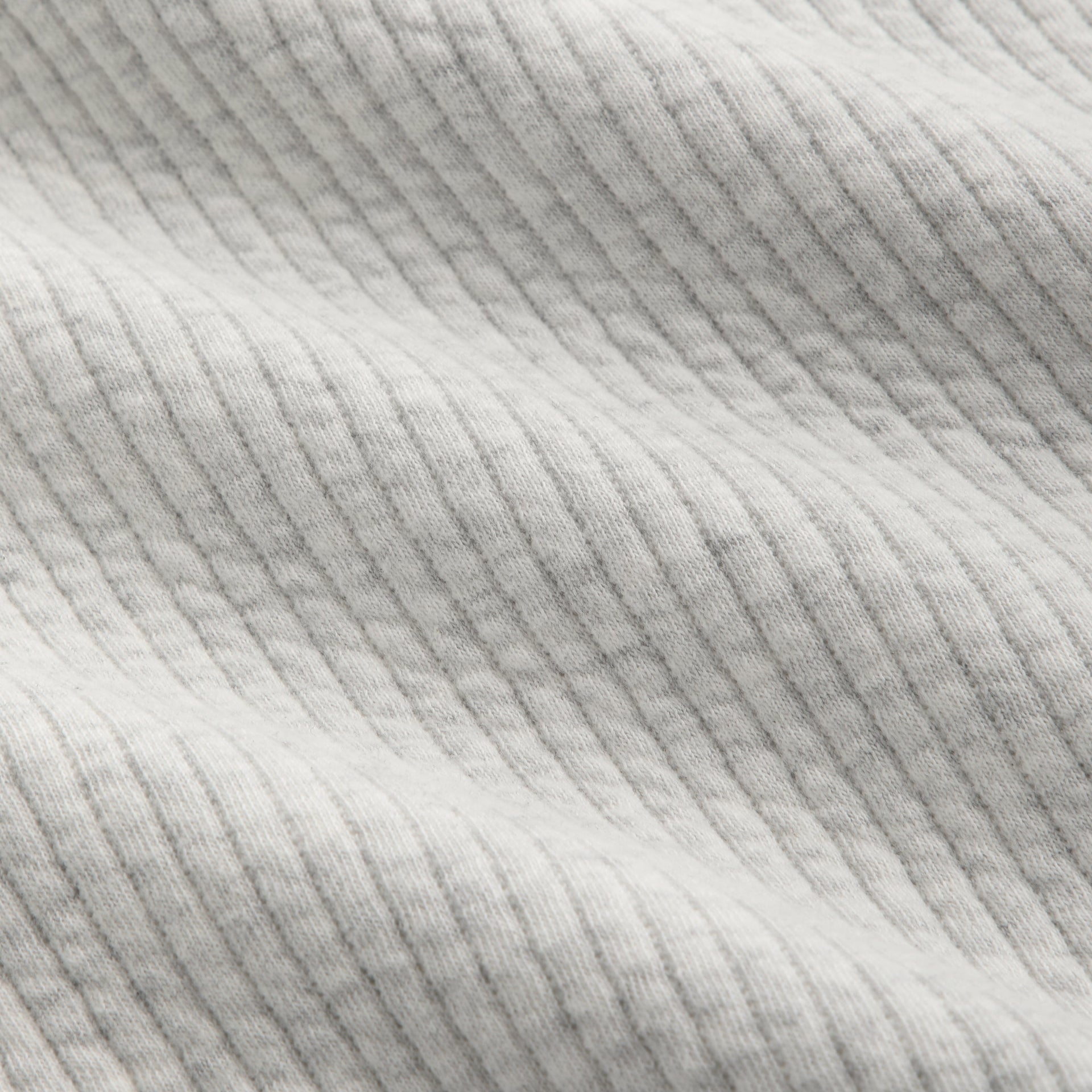 Kith Striped Interlock Ginza Shirt Jacket -  Light Heather Grey