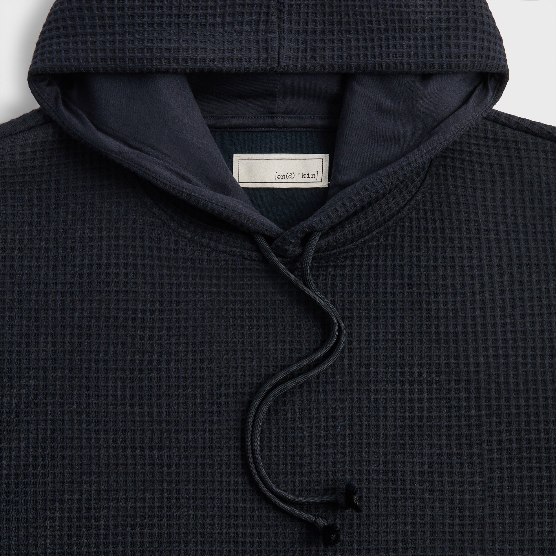 &Kin Check Jersey Nelson Hoodie - Aphotic