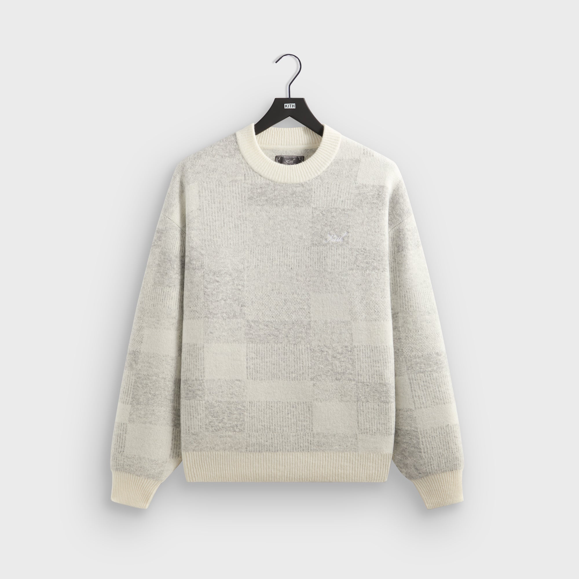 Kith Lewis Check Sweater - Sandrift – Kith UK