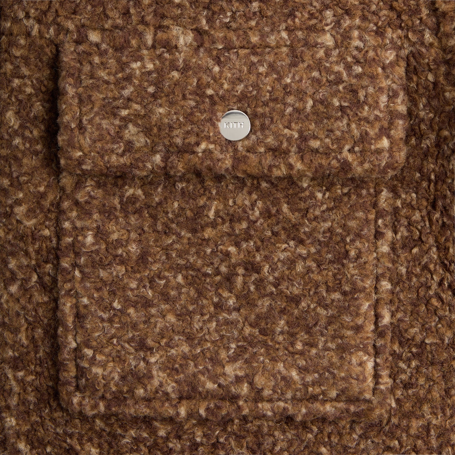 Kith Boucle Puffed Ace Shirt Jacket - Terra