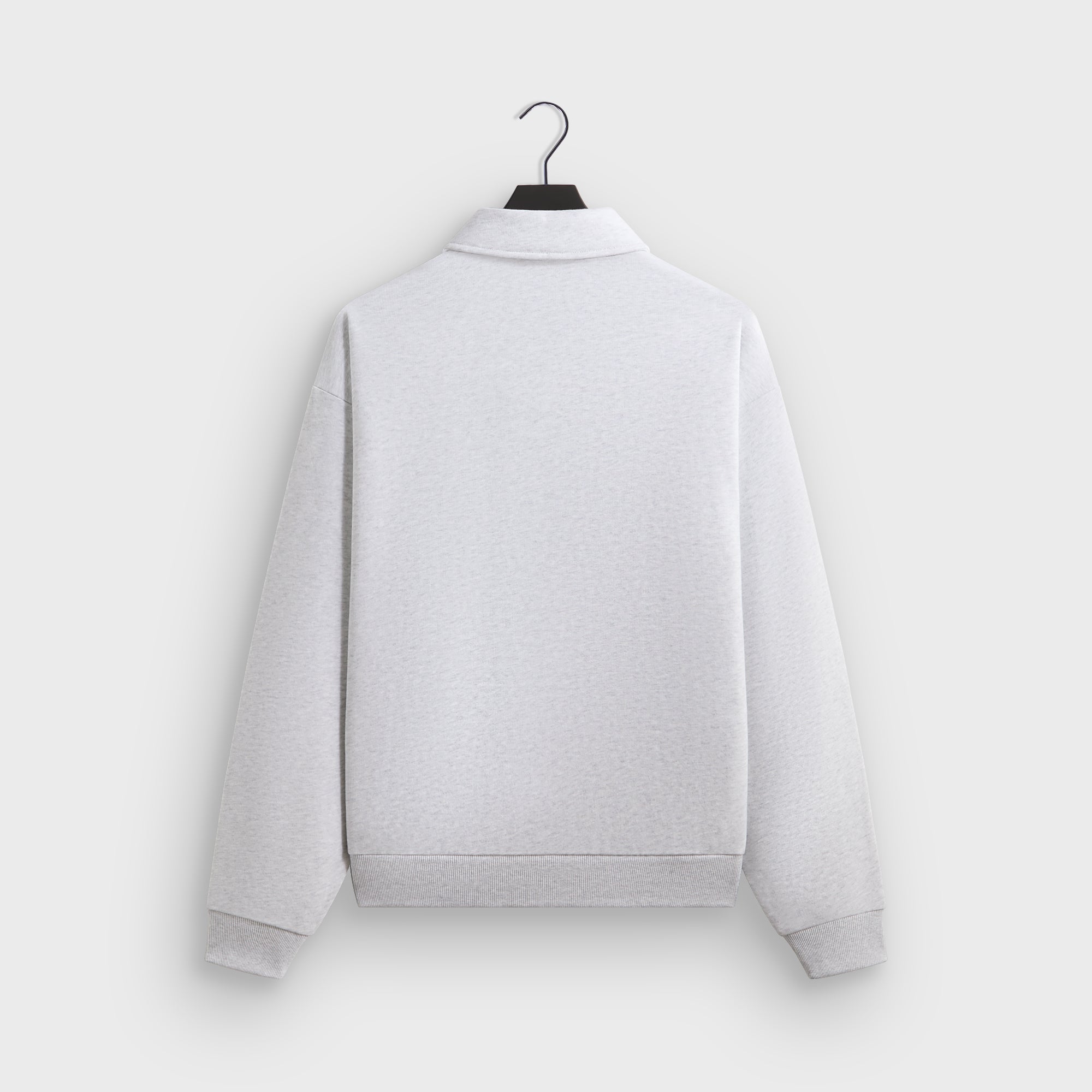 Kith Quarter Zip Popover Sweatshirt - Light Heather Grey – Kith UK