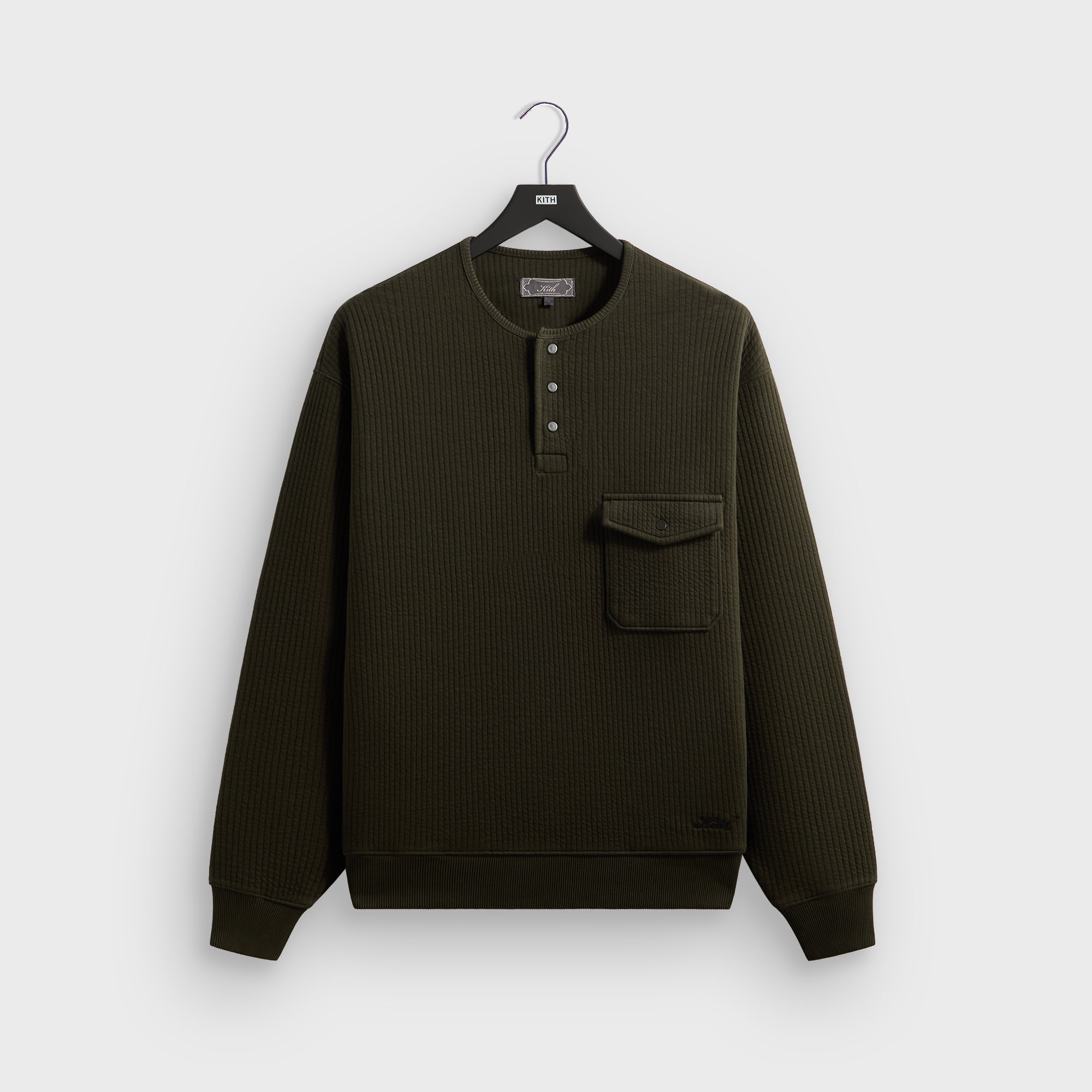 Kith Striped Interlock Samson Henley - Kalamon – Kith UK