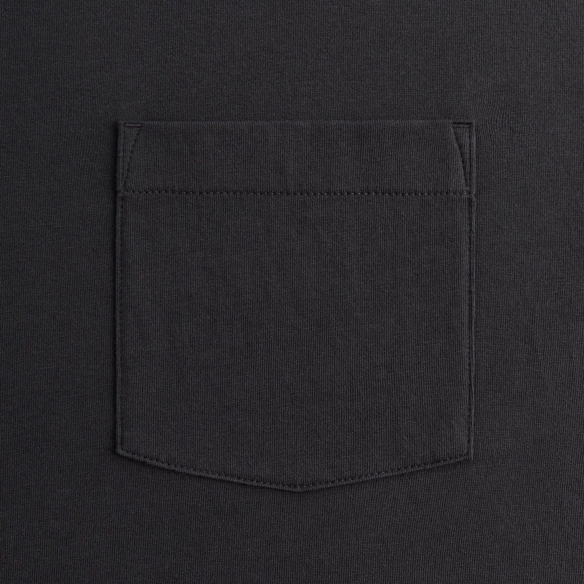 Kith Long Sleeve Leonard Pocket Tee - Carbon