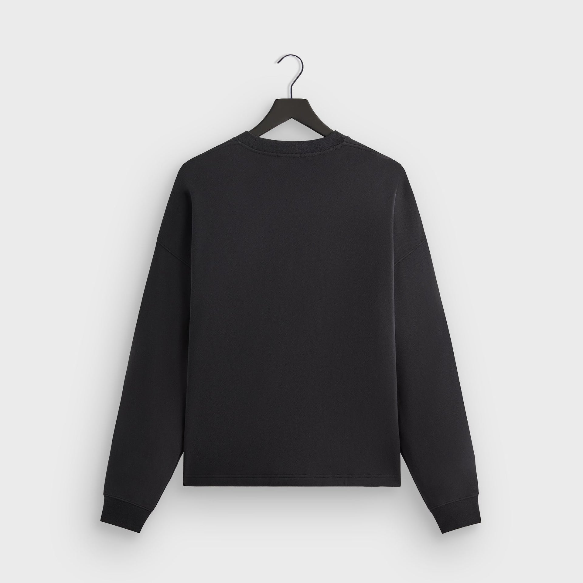 Kith Sueded French Terry Long Sleeve Lawson Tee - Black