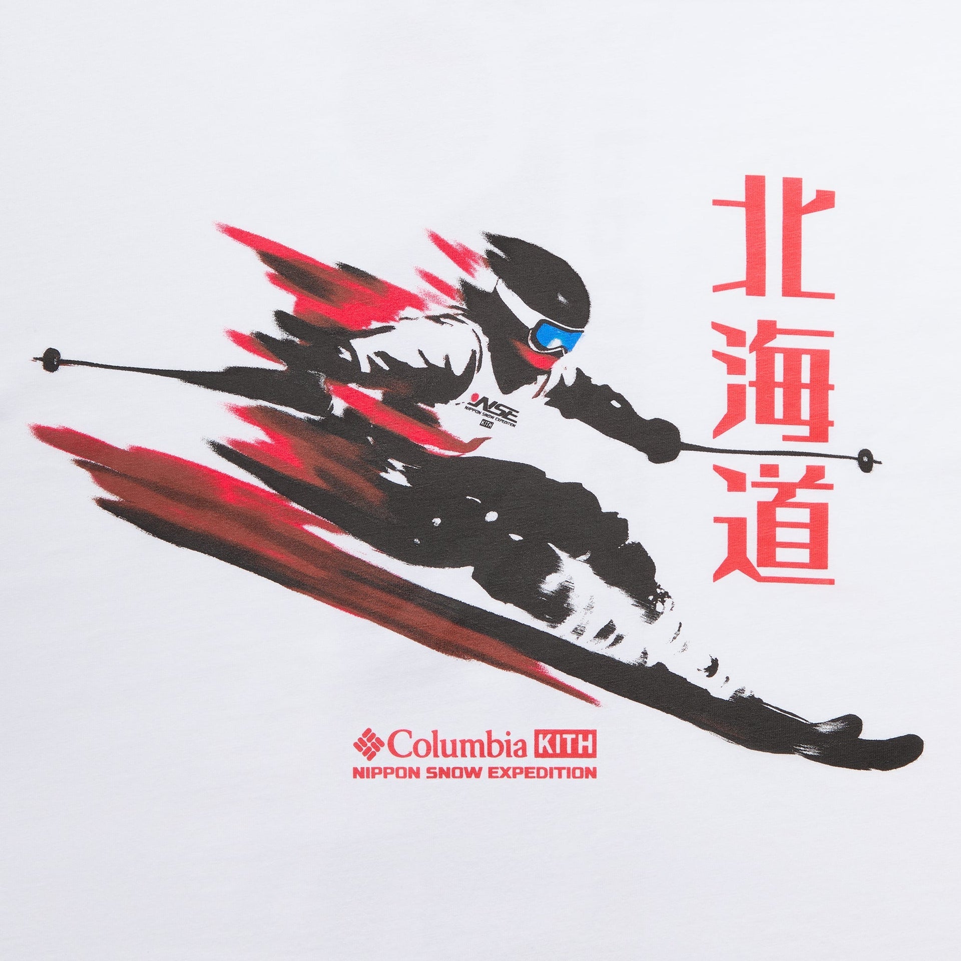 Kith for Columbia Skier Vintage Long Sleeve Tee - White - PH