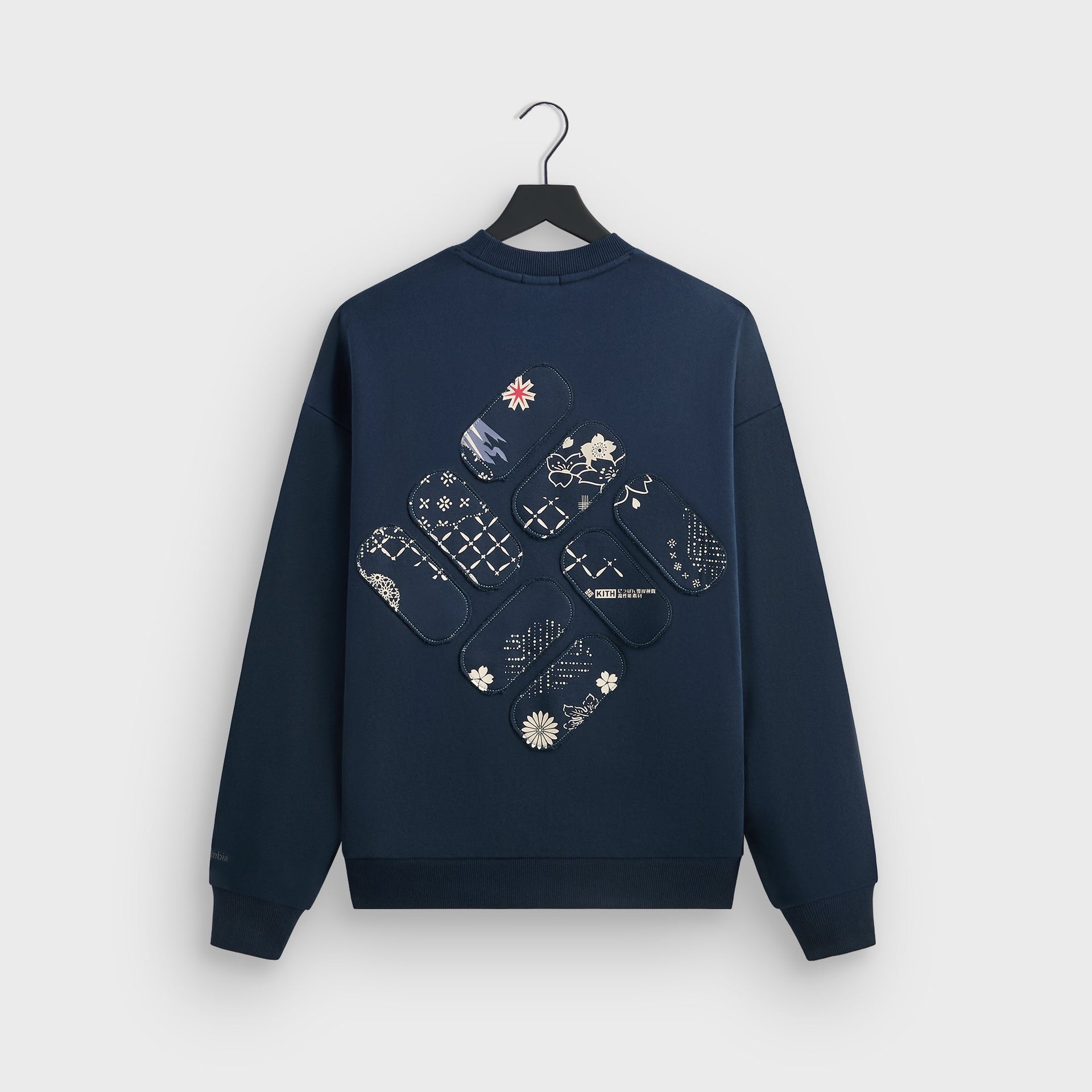 Kith for Columbia Patchwork Vintage Nelson Crewneck - Nocturnal - PH