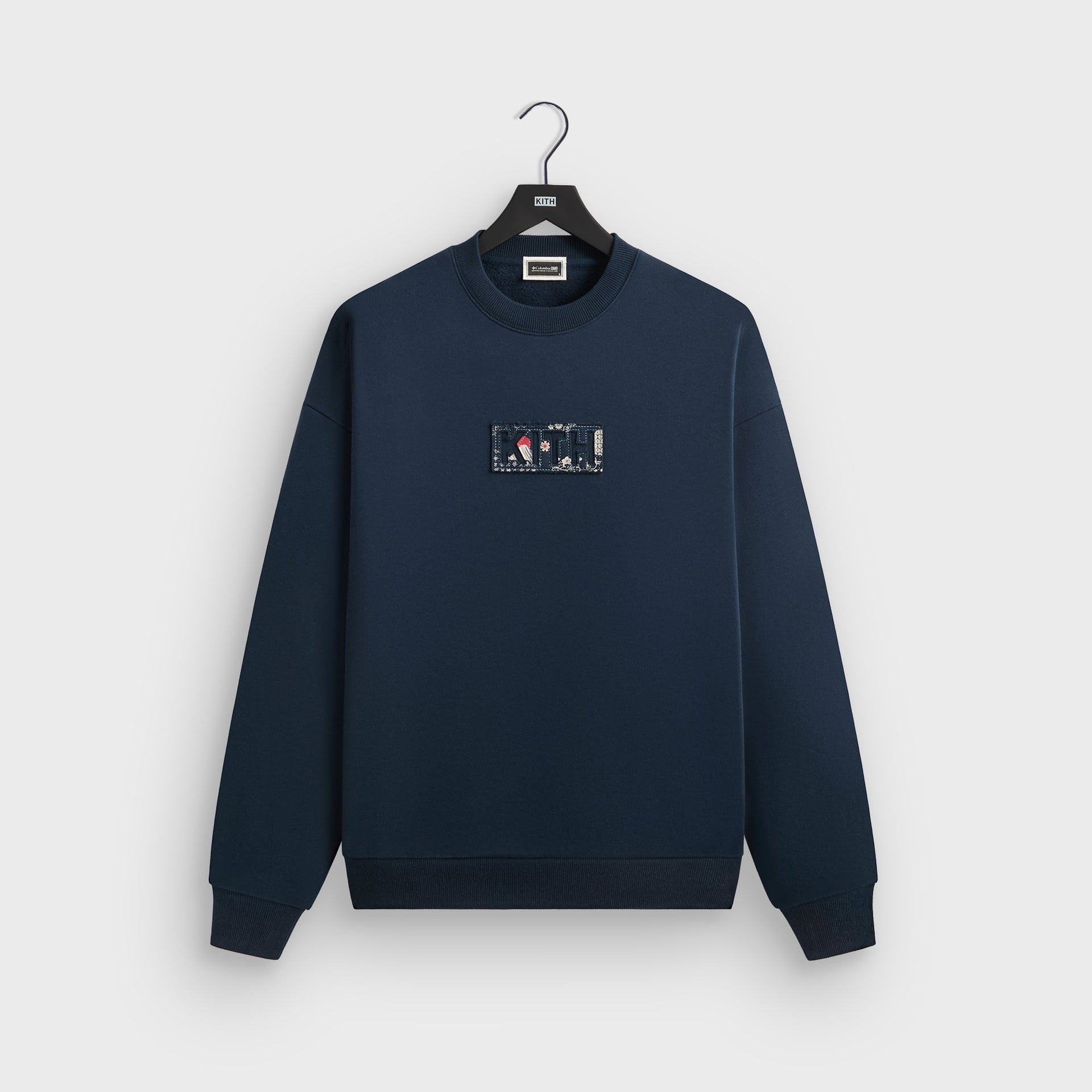 Kith for Columbia Patchwork Vintage Nelson Crewneck - Nocturnal - PH