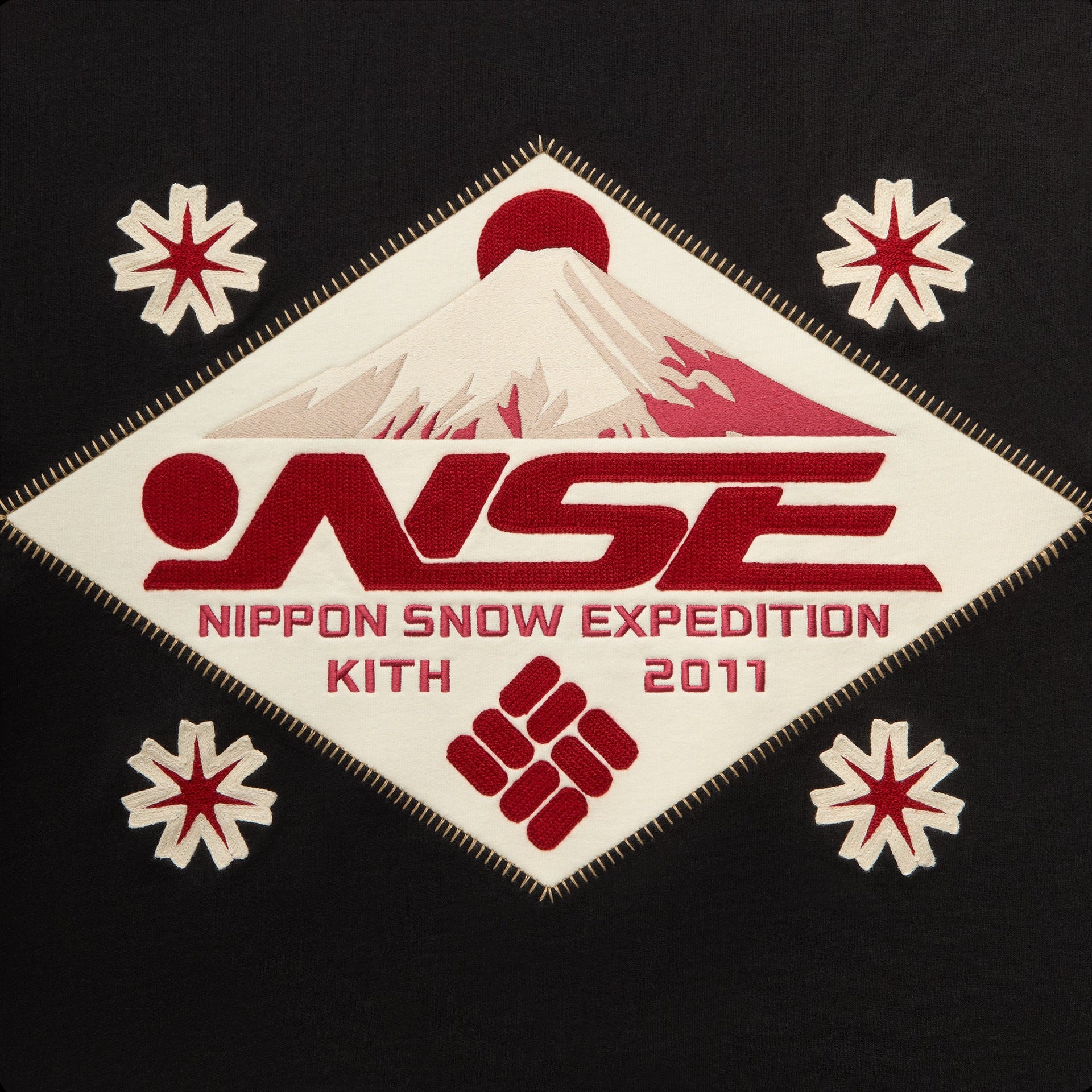 Kith for Columbia Patch Crewneck - Black