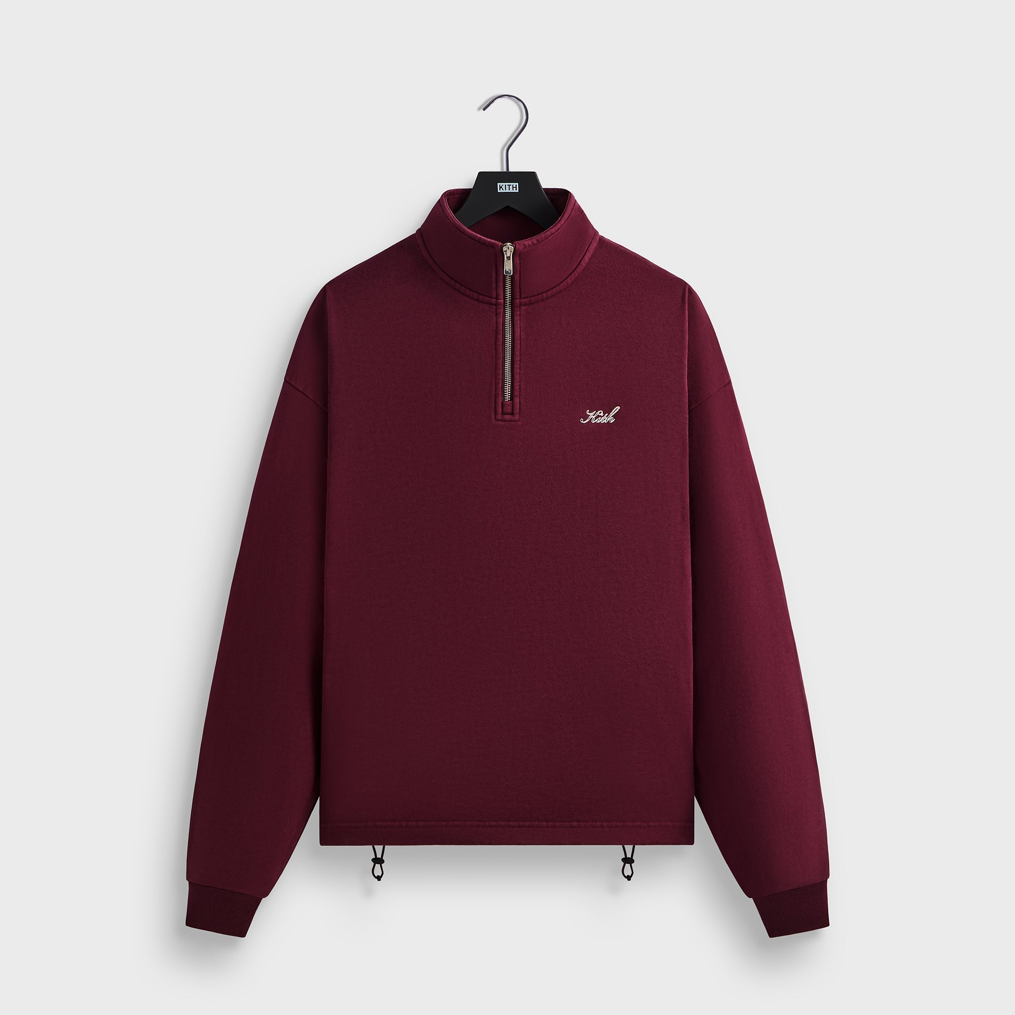 Kith Nelson Quarter Zip Pullover - Magma – Kith UK