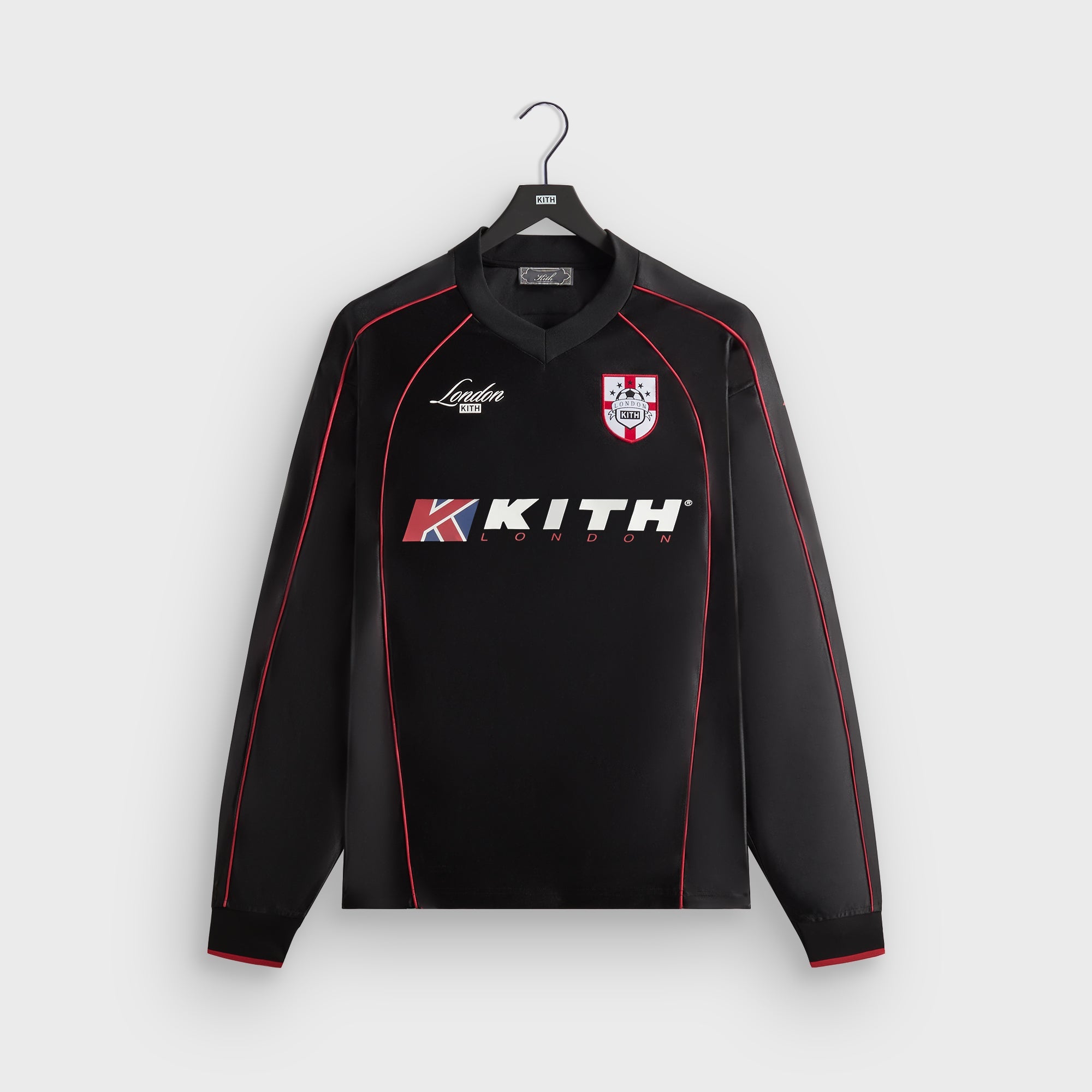 Kith London Long Sleeve Agu Soccer Jersey - Black – Kith UK