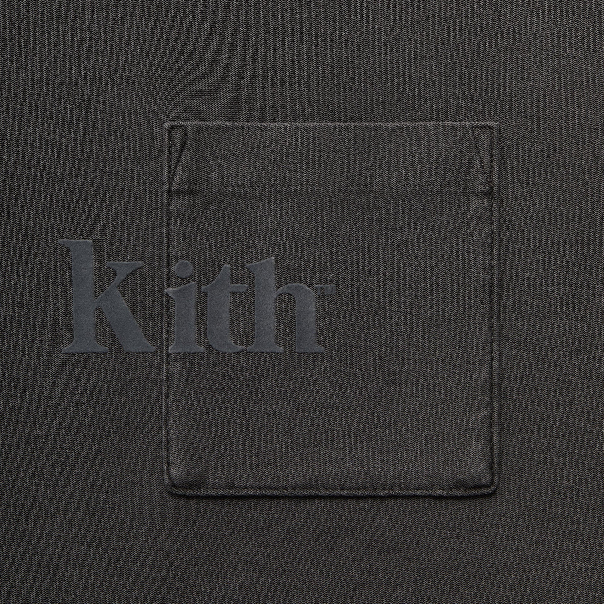 Kith Long Sleeve Quinn Tee - Carbon