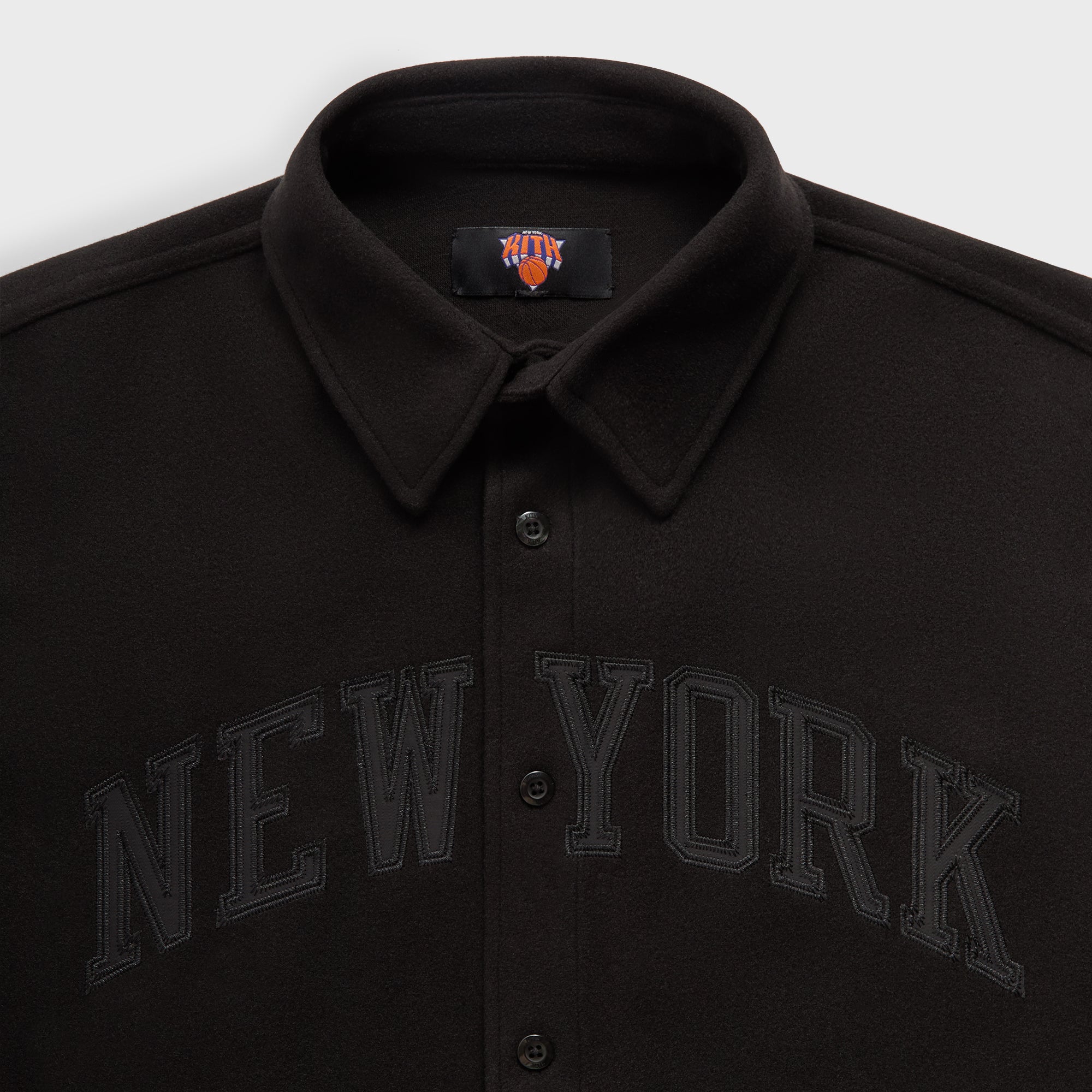 Kith for the New York Knicks Felted Apollo Shirt - Black – Kith UK