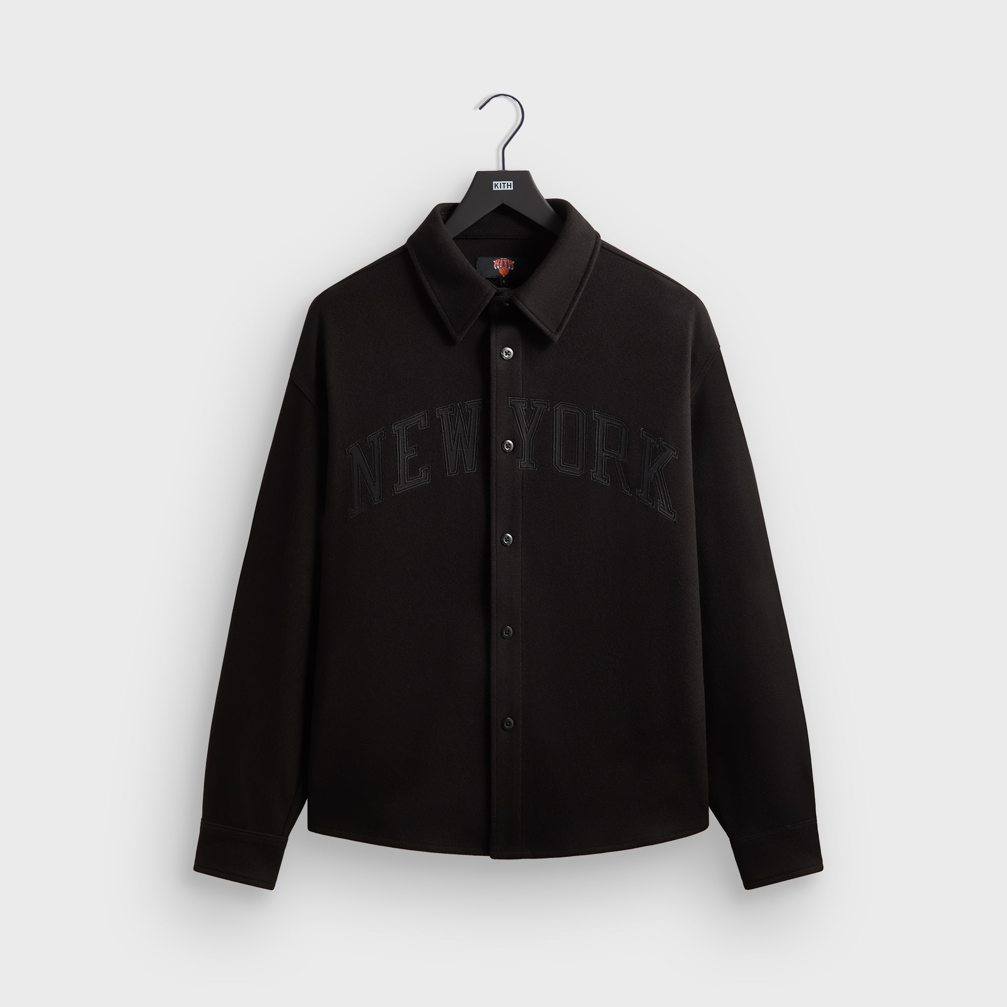Kith for the New York Knicks Felted Apollo Shirt - Black – Kith UK