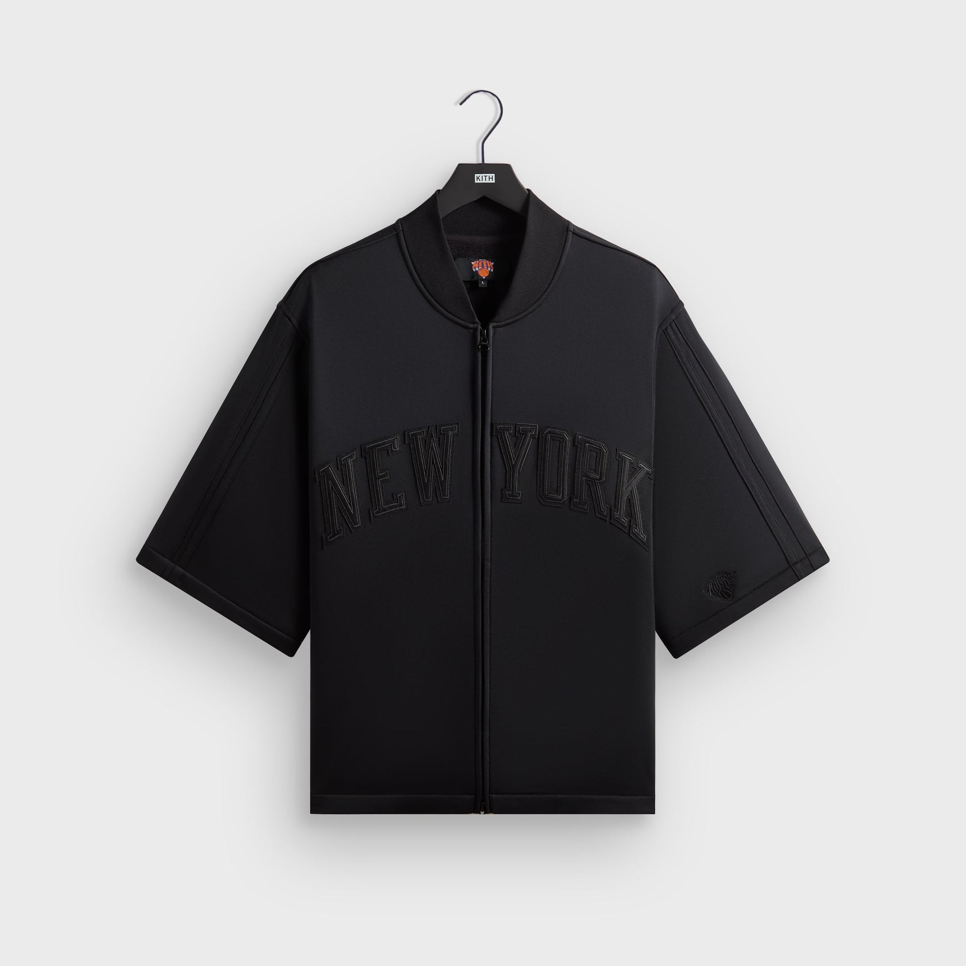 Kith for the New York Knicks Tricot Full Zip Sweater - Black