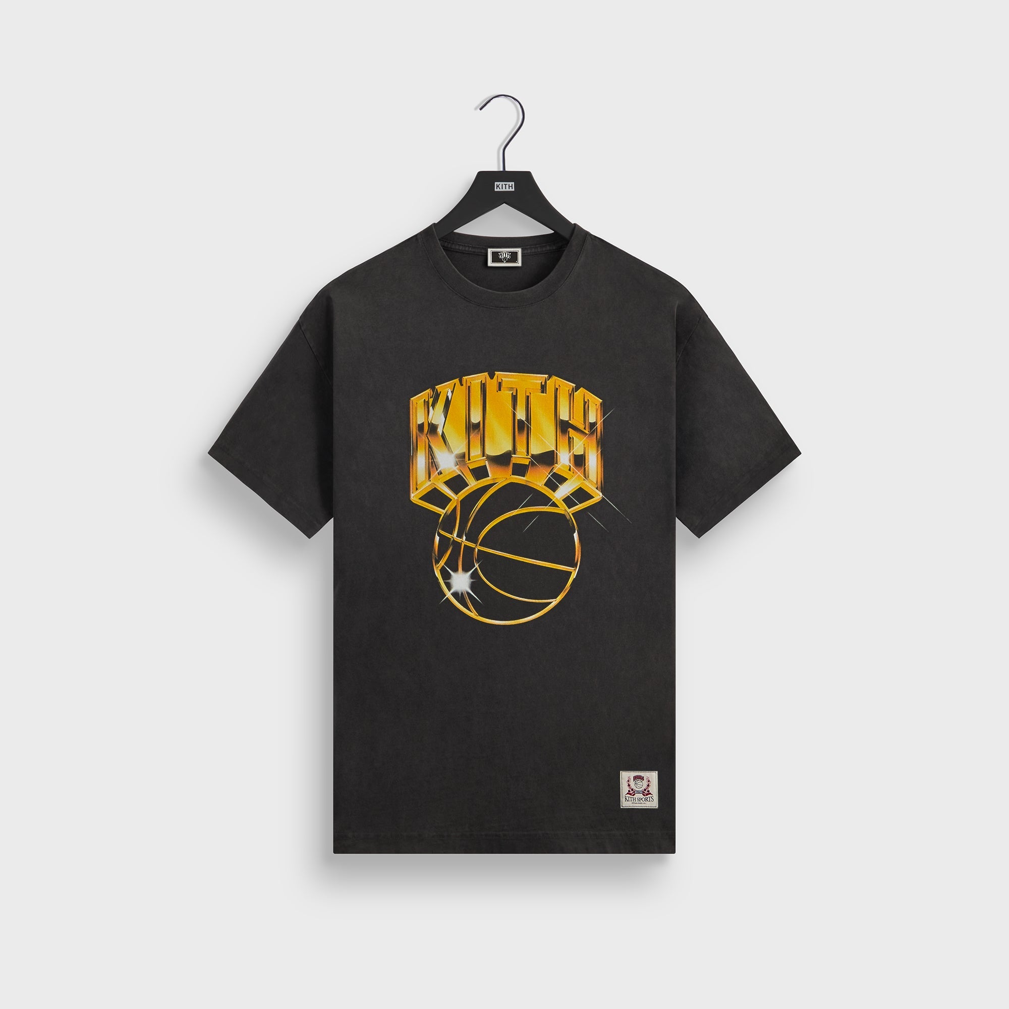 Kith for the New York Knicks Gold Vintage Jones Tee - Black – Kith UK