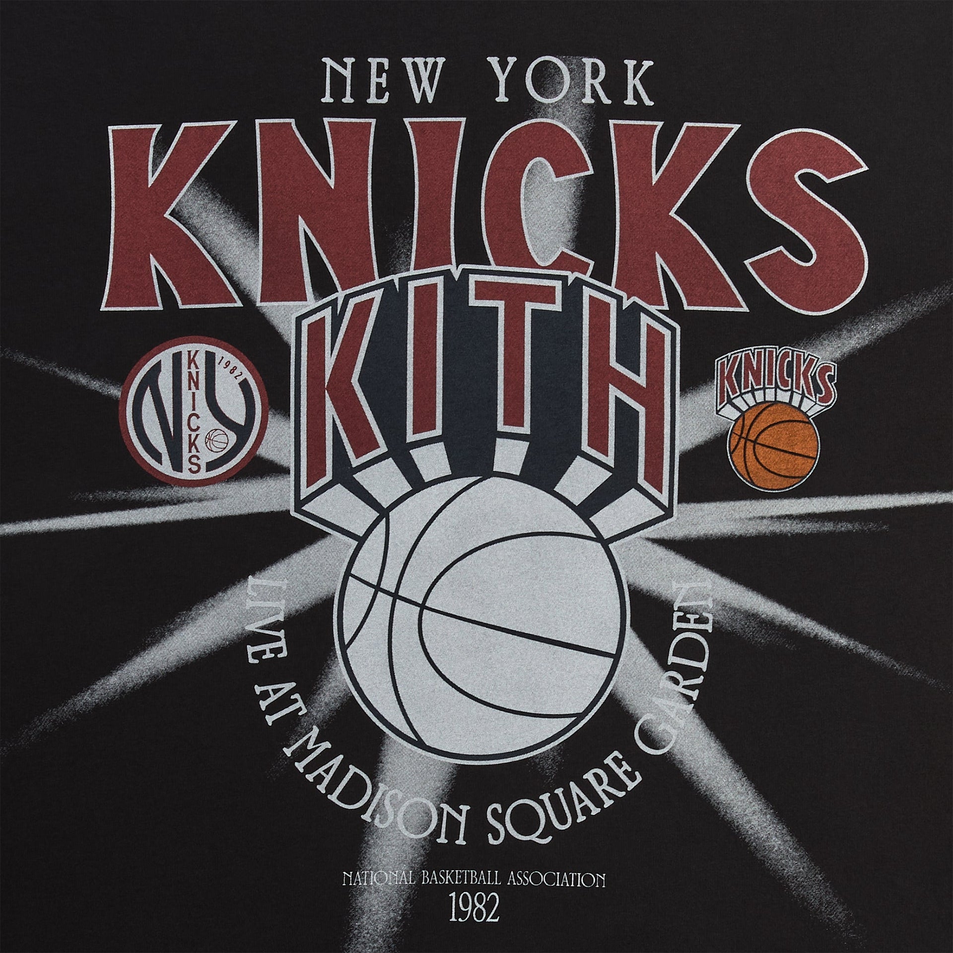 Kith for the New York Knicks Madison Square Garden Burst Jones Tee - Black