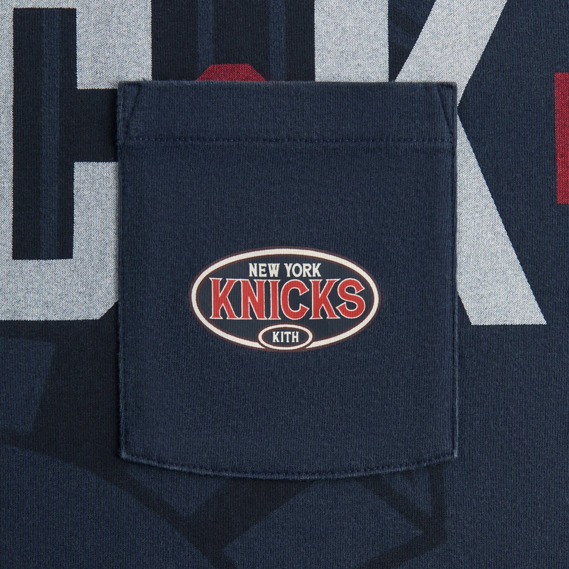 Kith for the New York Knicks Pocket Vintage Jones Tee - Nocturnal