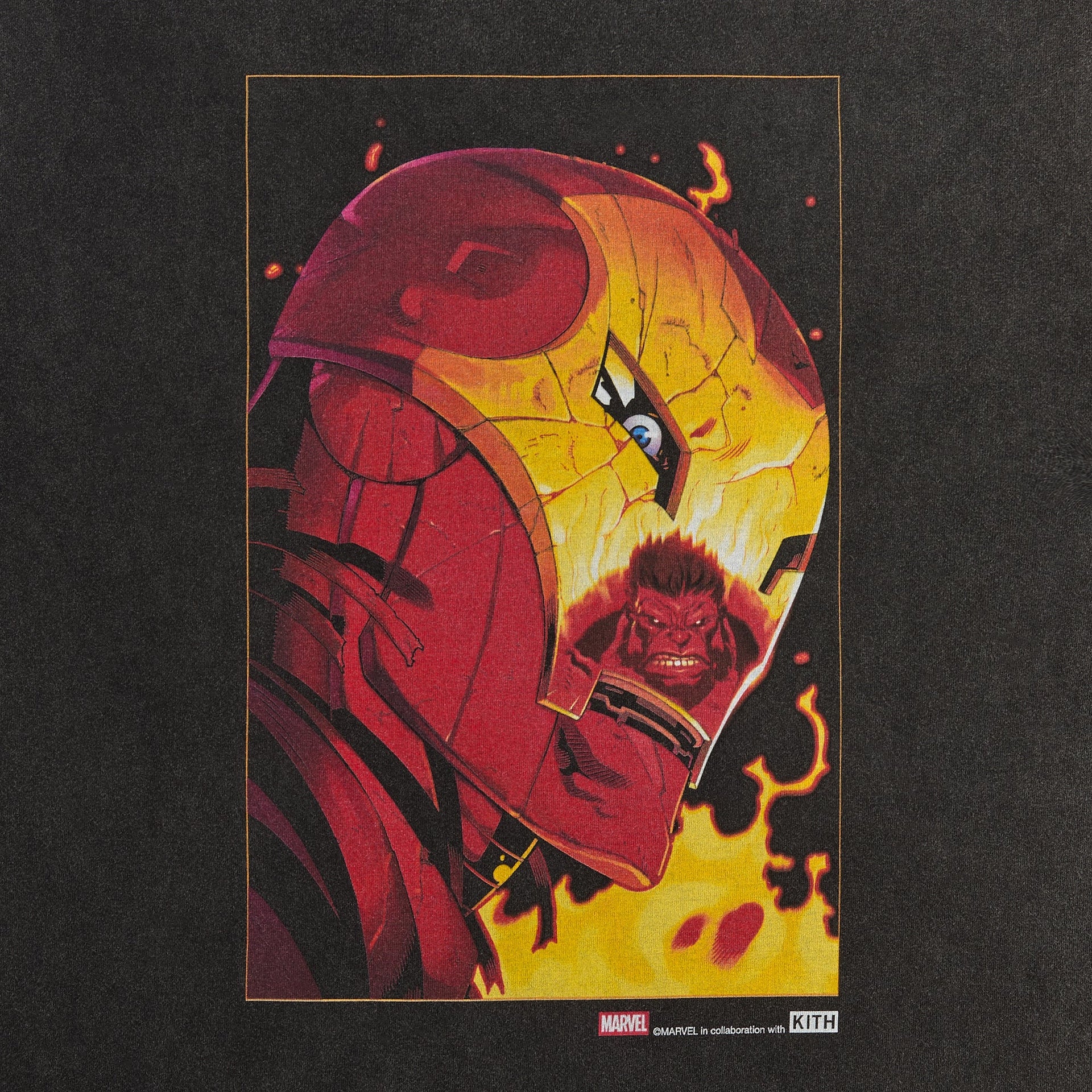 Marvel | Kith Red Hulk Vintage Tee - Black