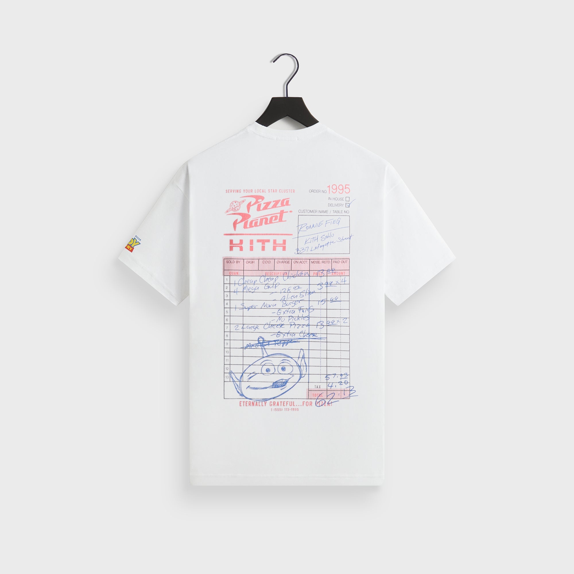 Disney | Kith for Pixar Pizza Planet Tee - White – Kith UK