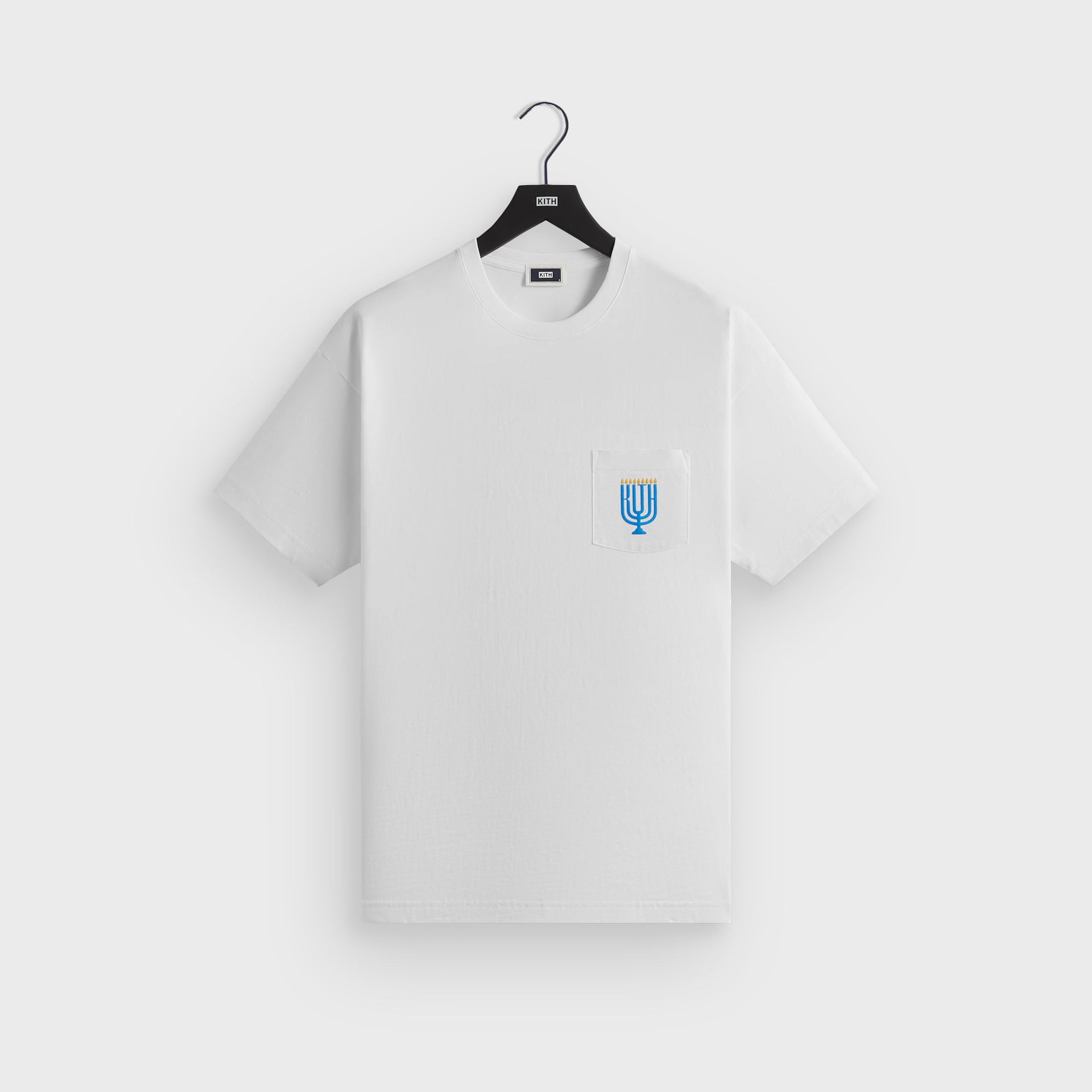 Kith Hanukkah Olive Branch Pocket Tee - White