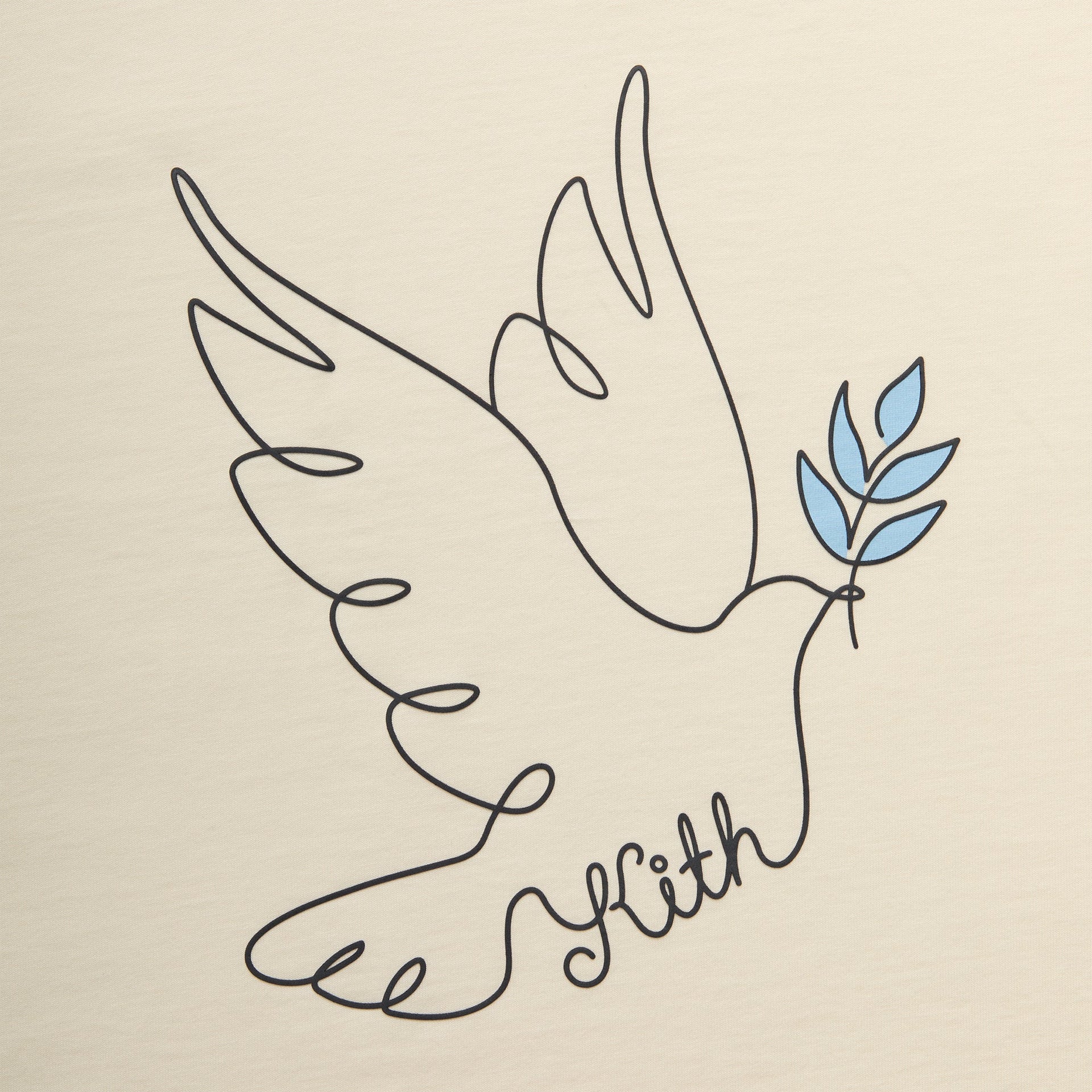 Kith Hanukkah Dove Tee - Sandrift