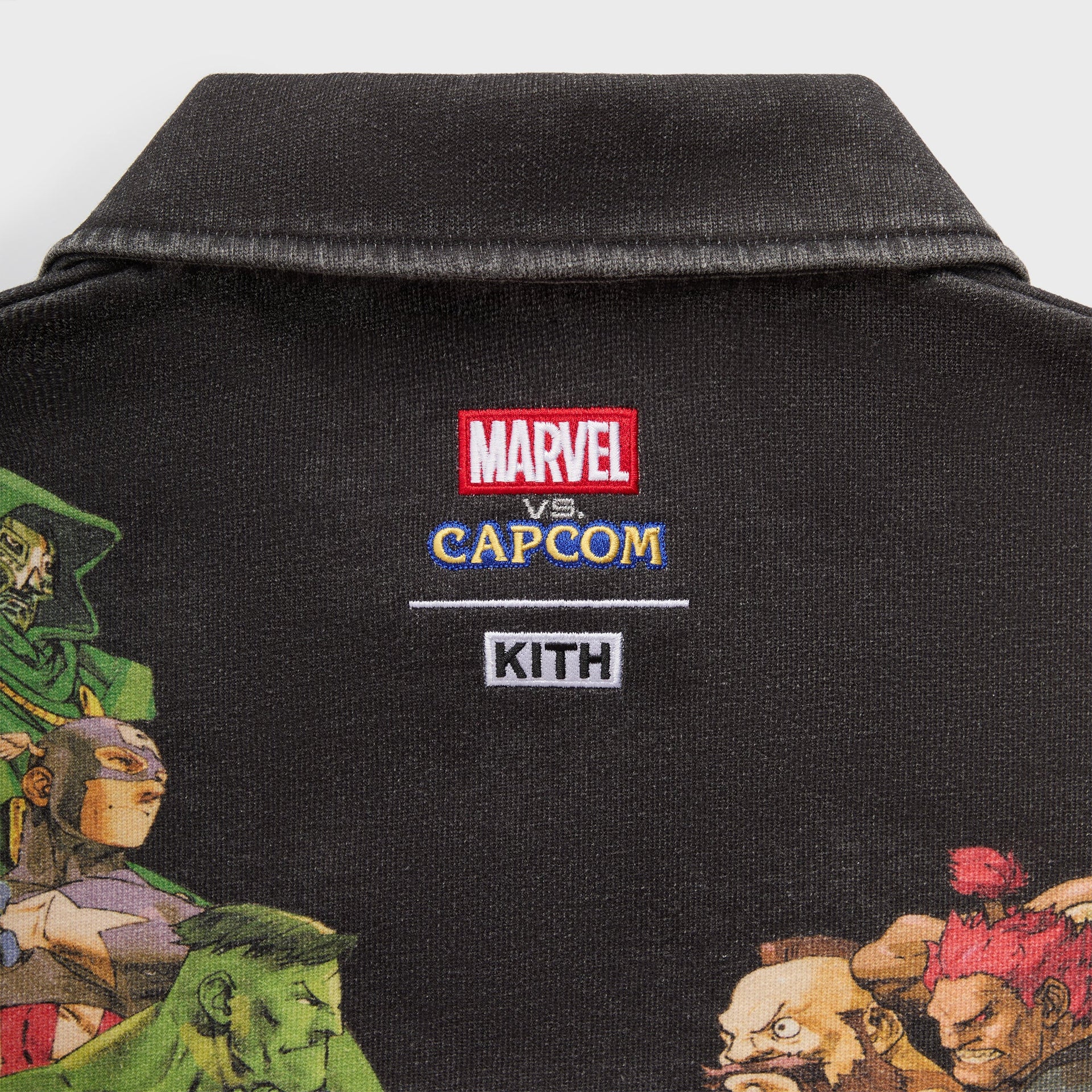 Marvel vs. Capcom | Kith Age of Heroes Nelson Fleece Rugby - Black