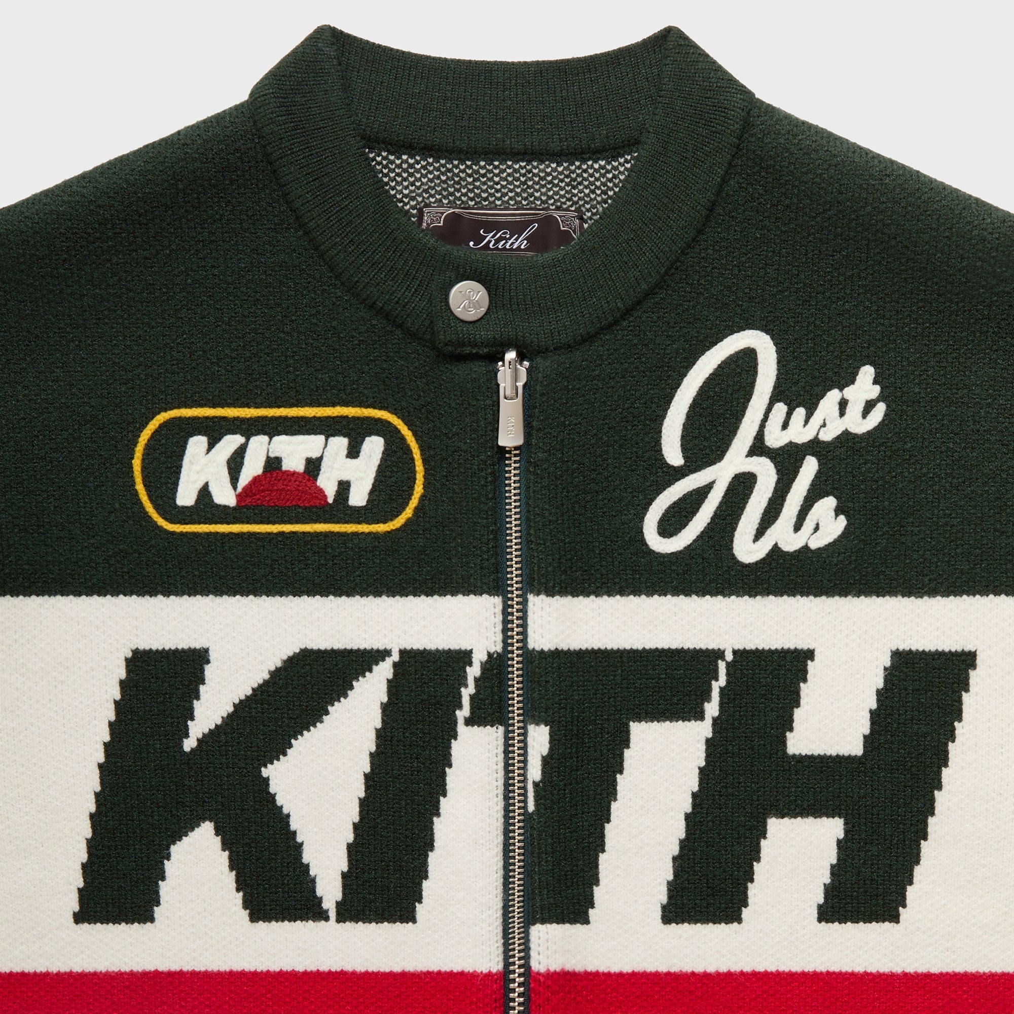 Kith Knit Moto Full Zip Jacket - Stadium – Kith UK
