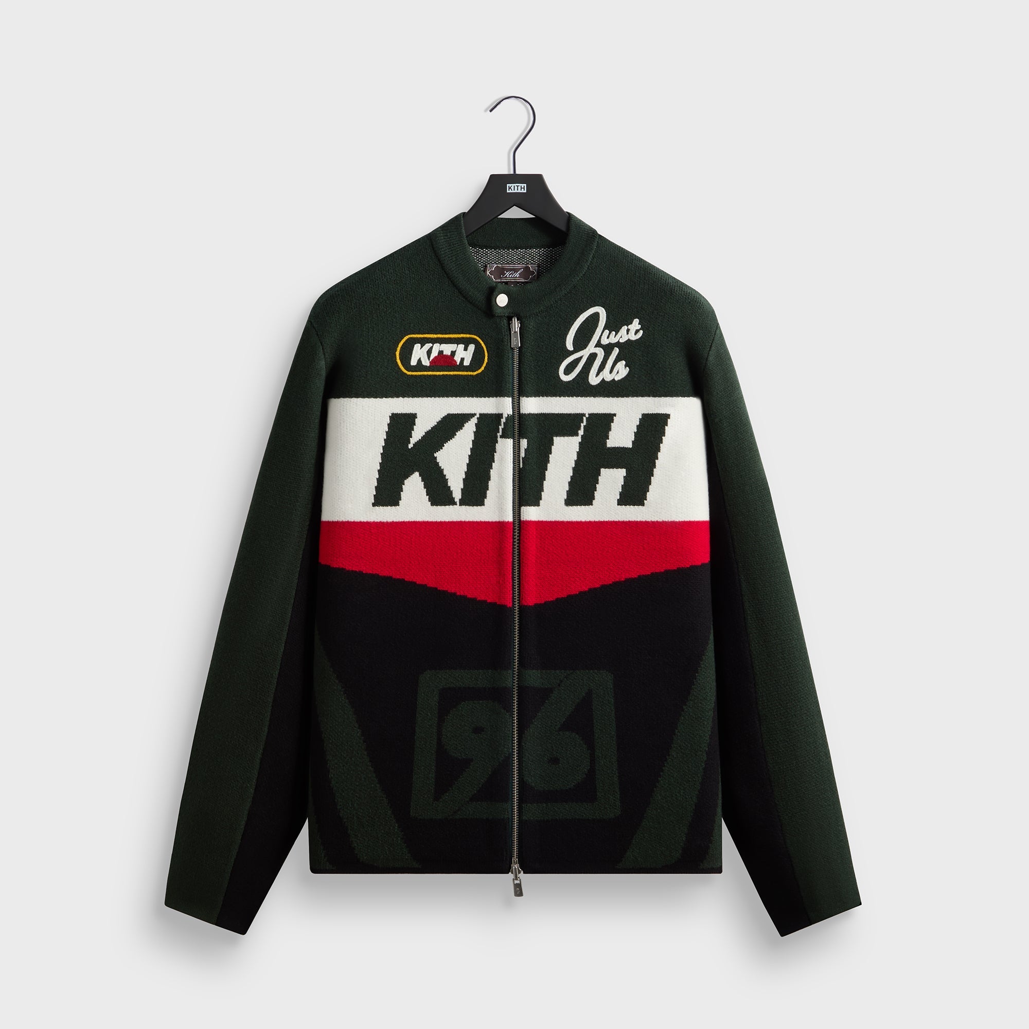 Kith Knit Moto Full Zip Jacket - Stadium – Kith UK