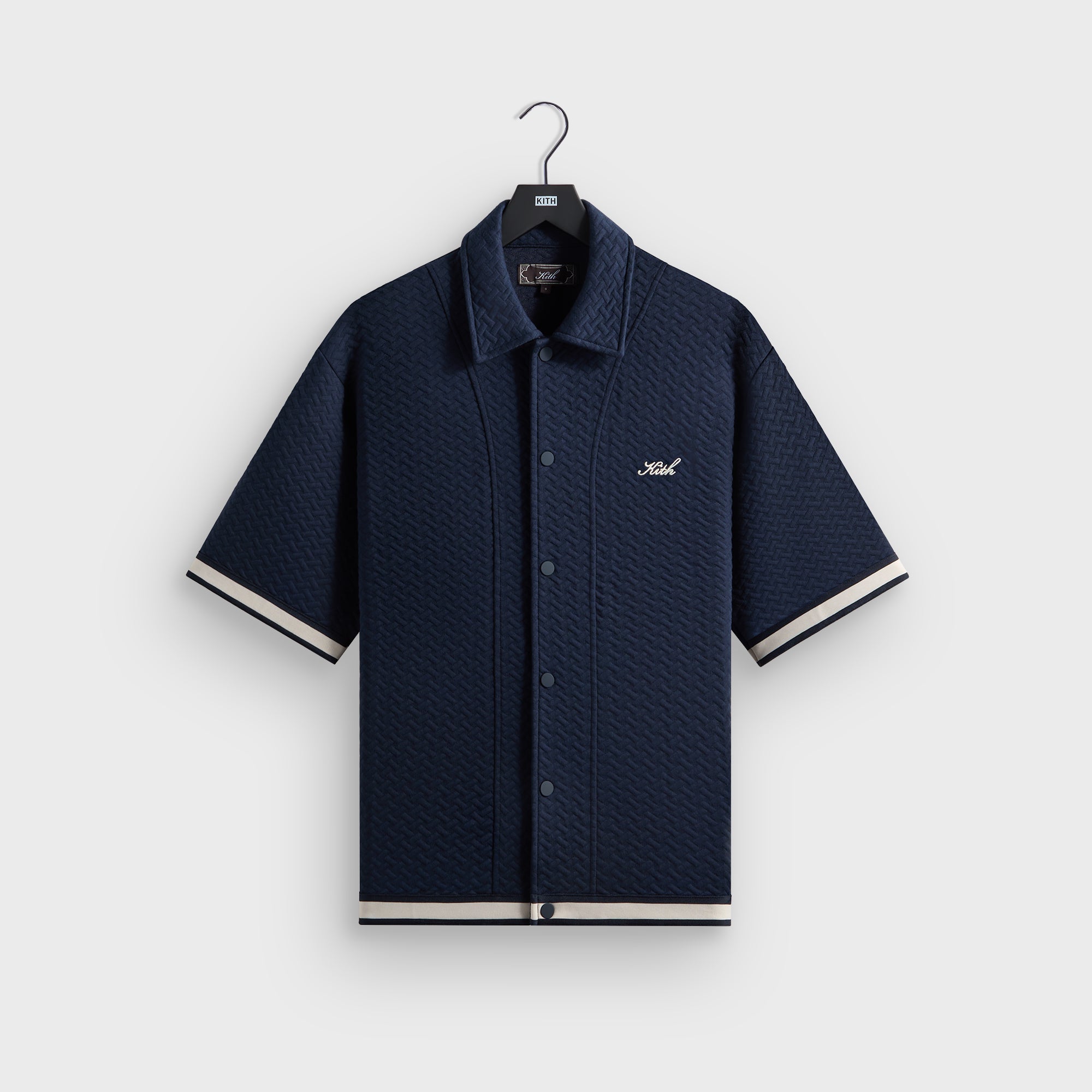 Kith Tessellation Interlock Woodpoint Shirt - Nocturnal – Kith UK