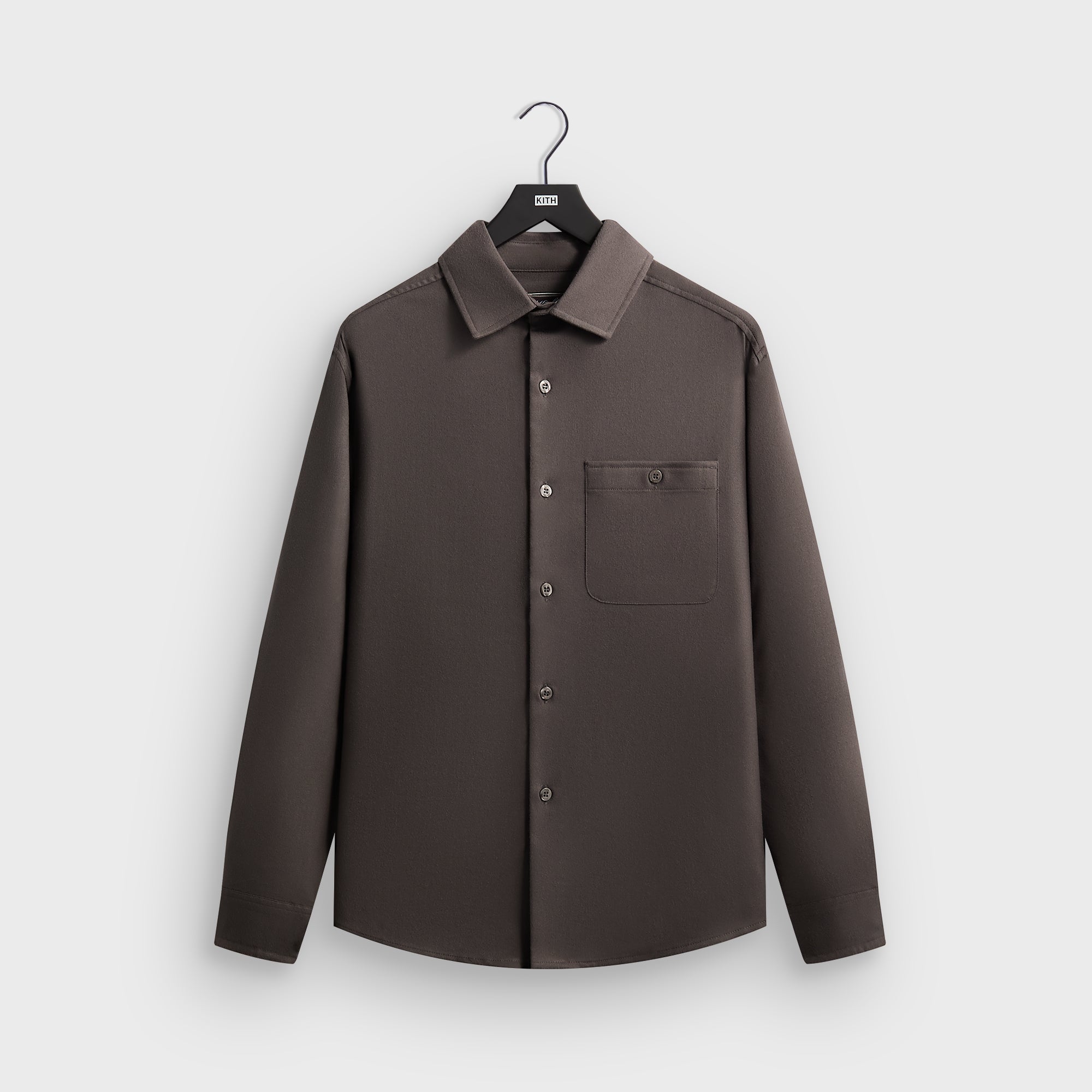 Kith Flannel Tomas Buttondown Shirt - Mineral – Kith UK