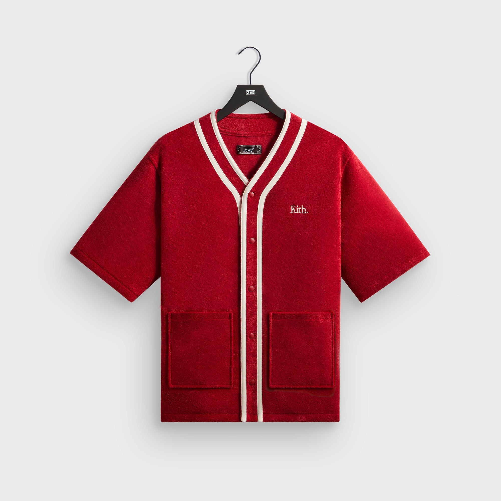 Kith Towel Boucle Billy Baseball Shirt - Allure – Kith UK