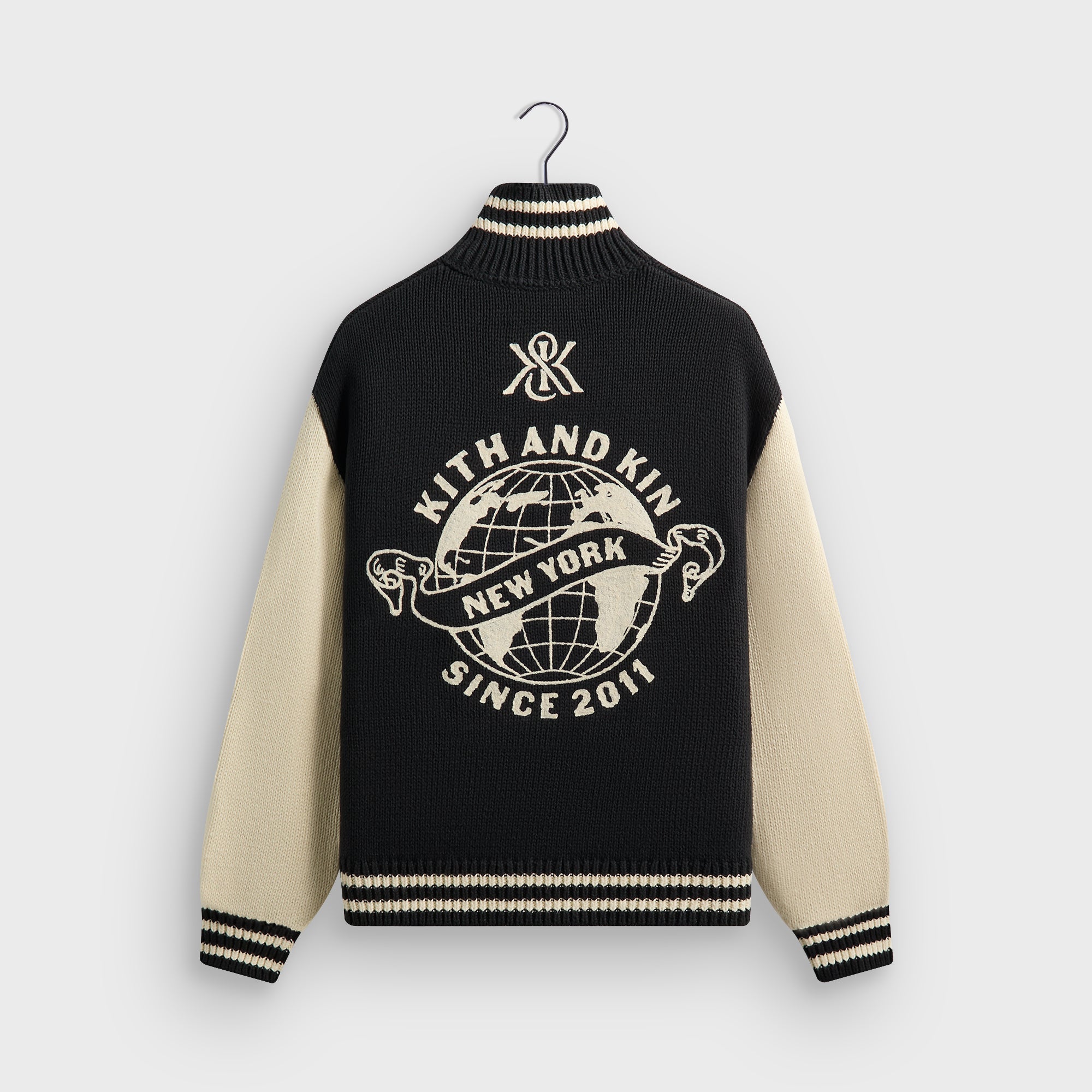 Kith Quarter Zip Wyona Sweater - Ink – Kith UK