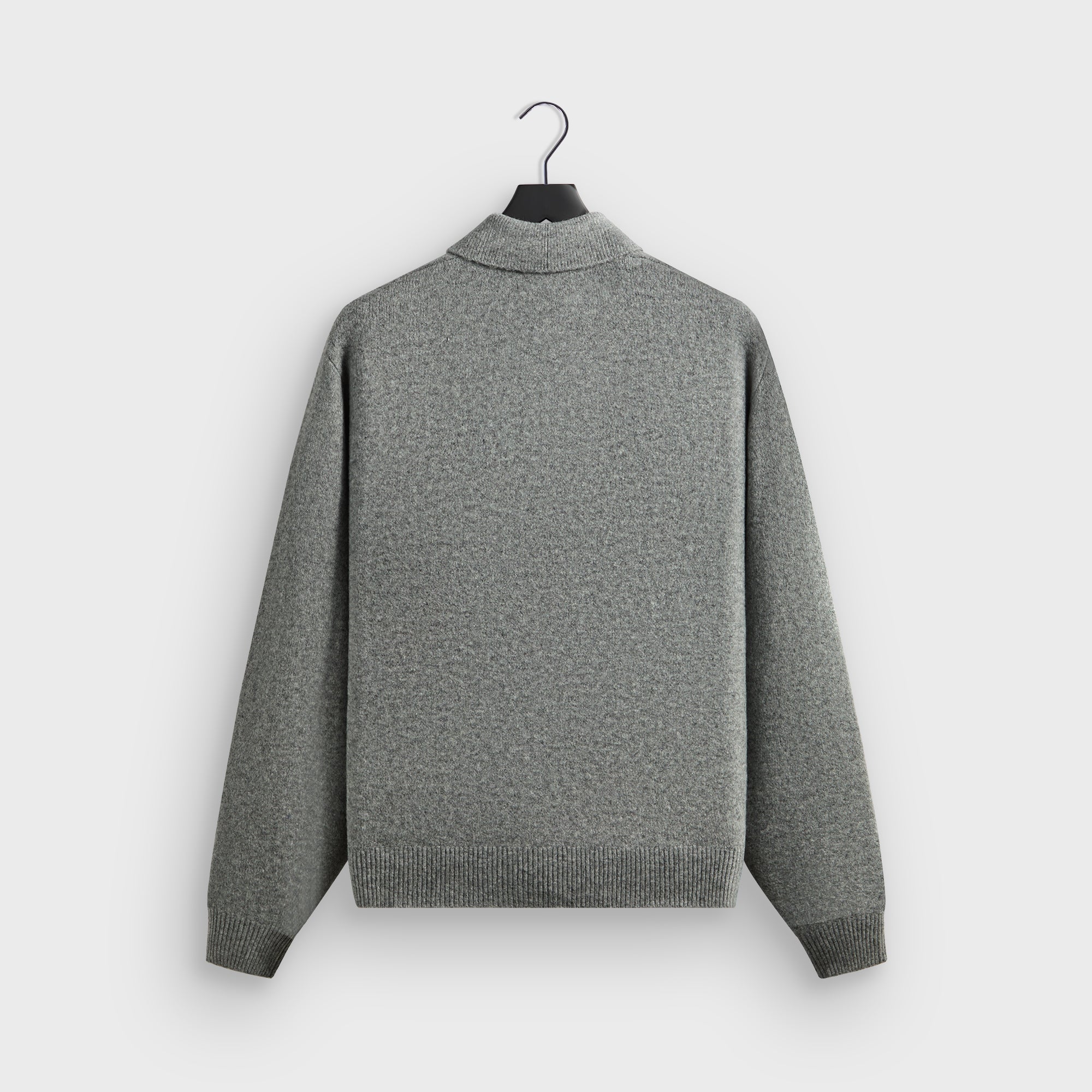 Kith Marled Harmon Rugby Pullover - Mid Heather Grey – Kith UK