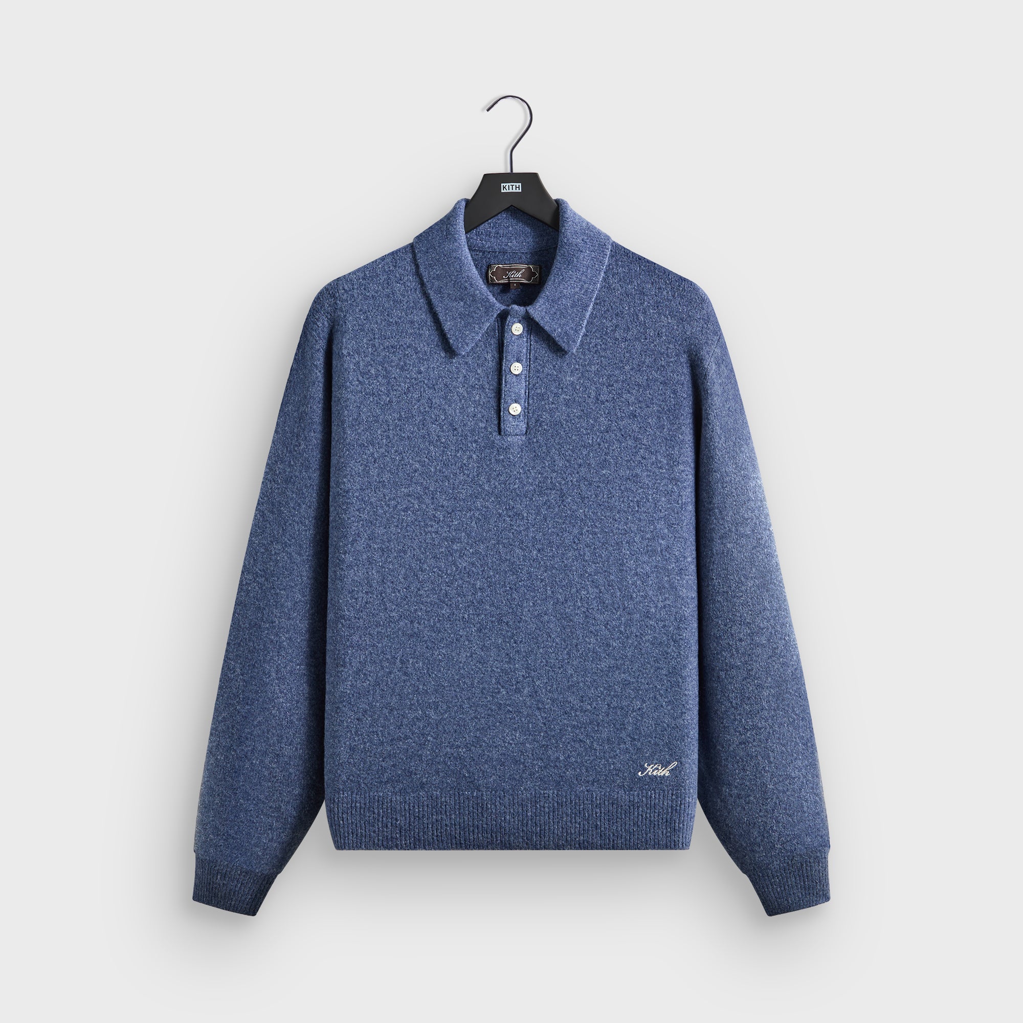 Kith Rugby Pullover Kith Marled Harmon Rugby Pullover - Farrow – Kith UK