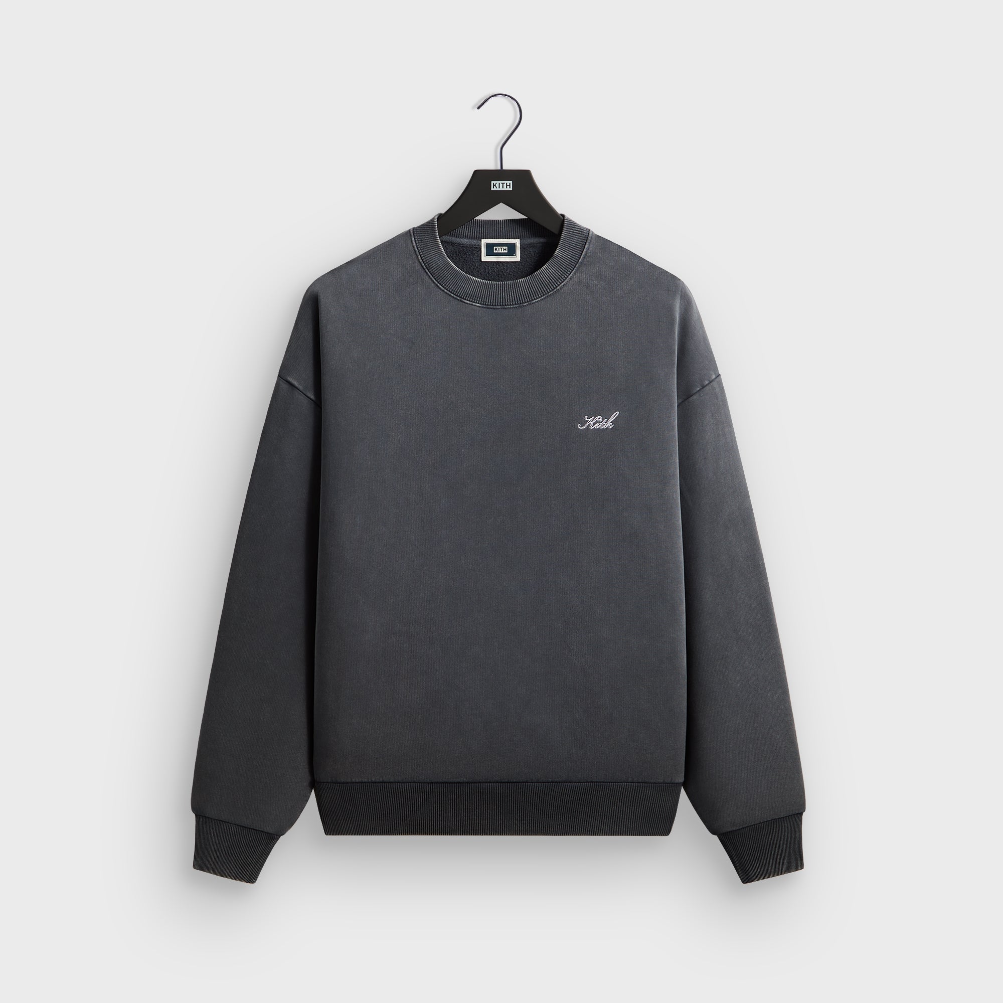 Kith Garment Dyed Nelson Crewneck - Asteroid – Kith UK