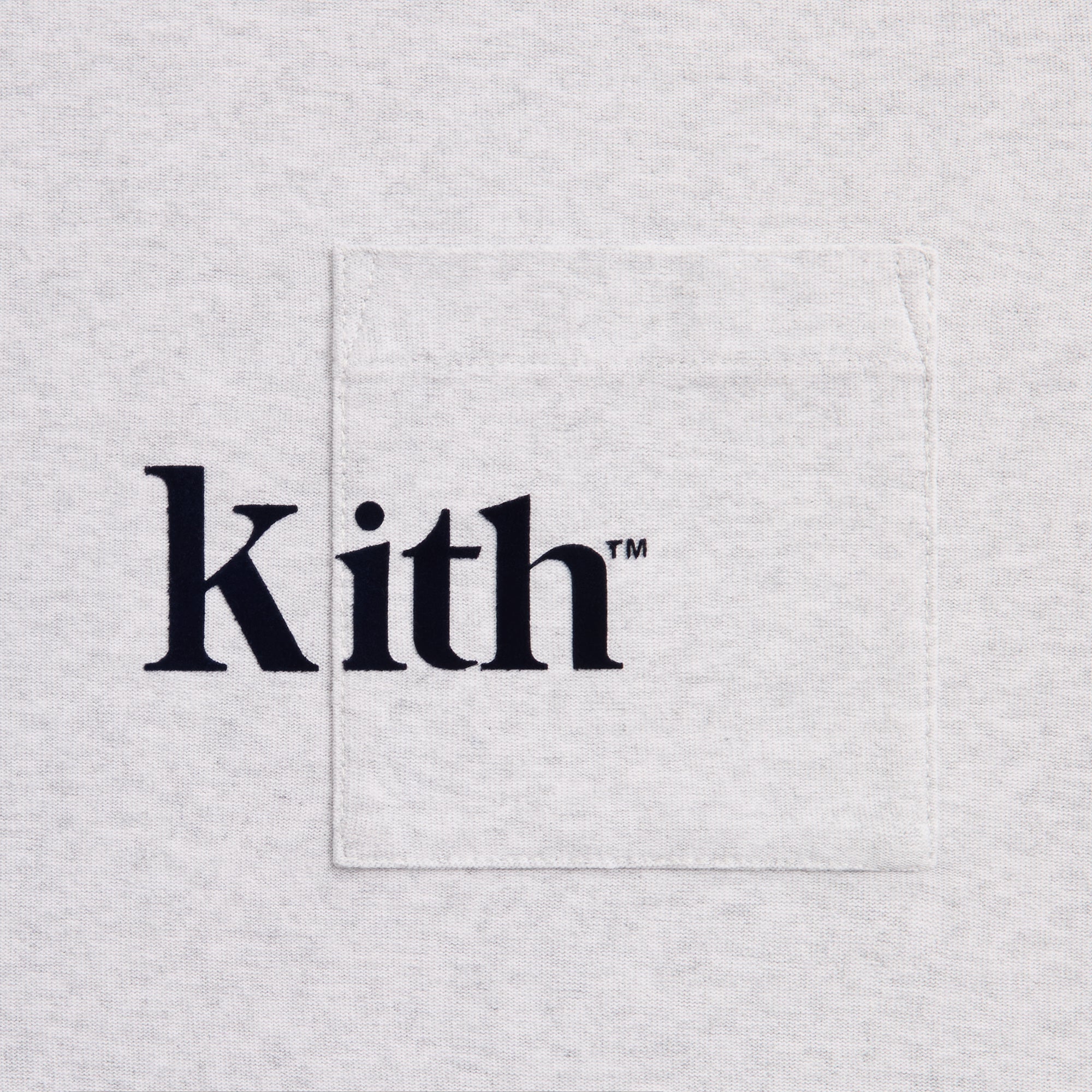 Kith Long Sleeve Quinn Tee - Light Heather Grey – Kith UK