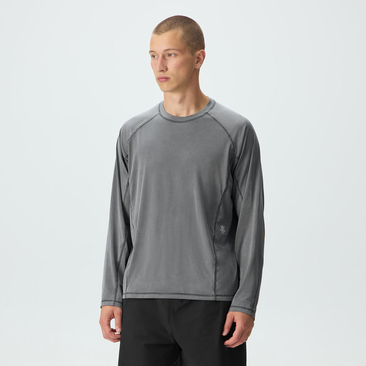 Kith Garment-Dyed Paneled Donovan Tee - Shadow