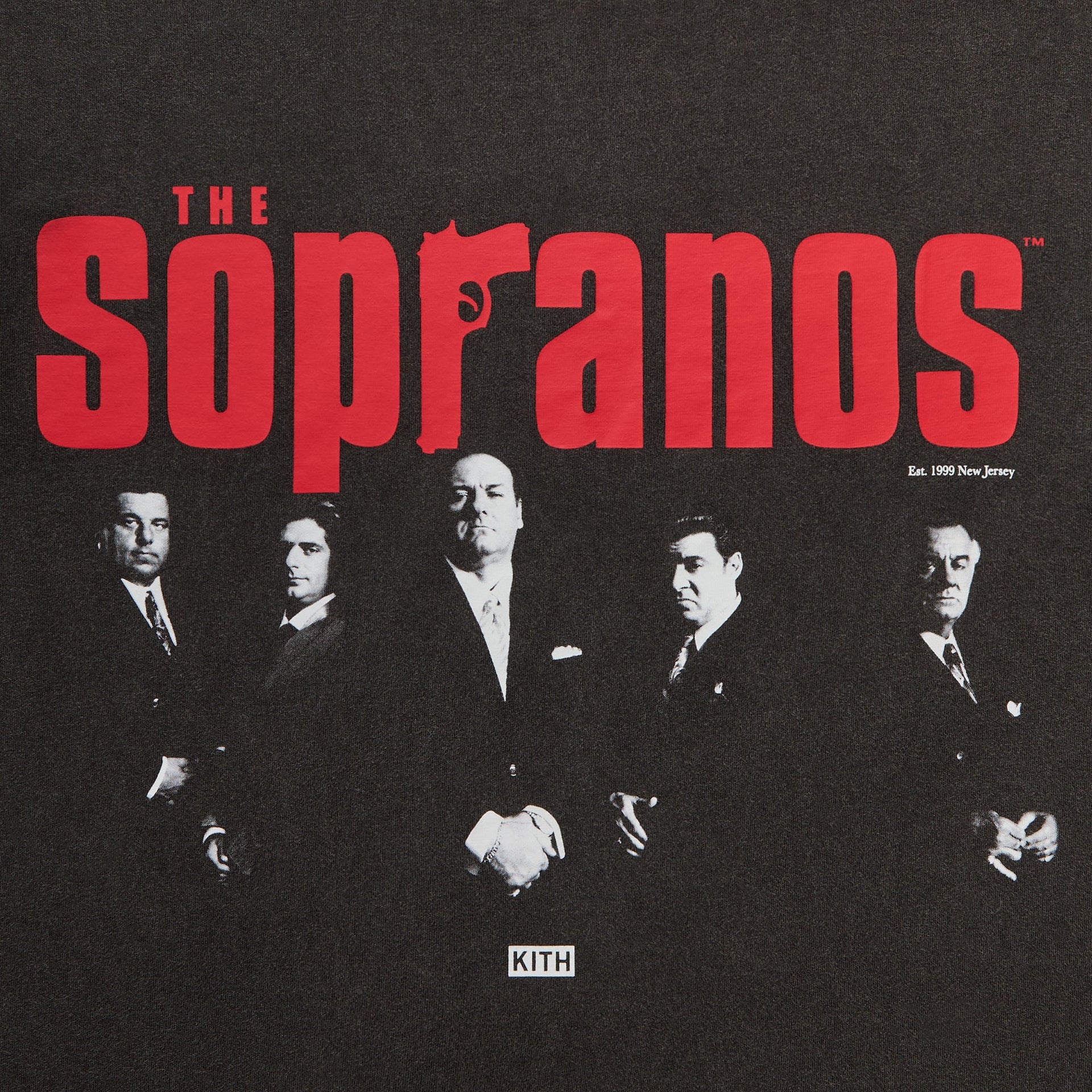 Kith for The Sopranos Est. 1990 Poster Vintage Tee - Black